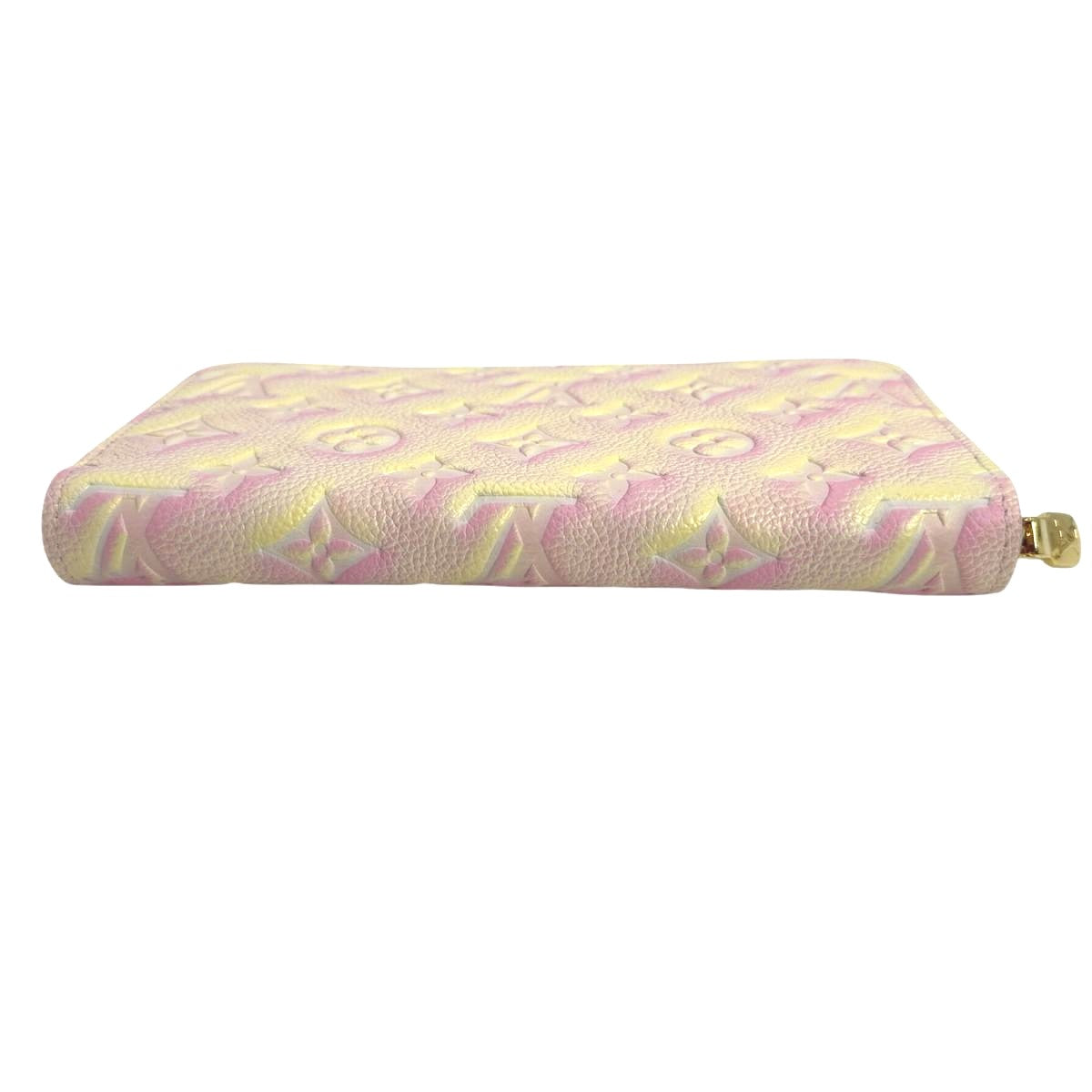 LOUIS VUITTON Long Wallet Purse M81299 Monogram Ann Platt pink Zip Around Monogram Ann Platt Zippy wallet Women