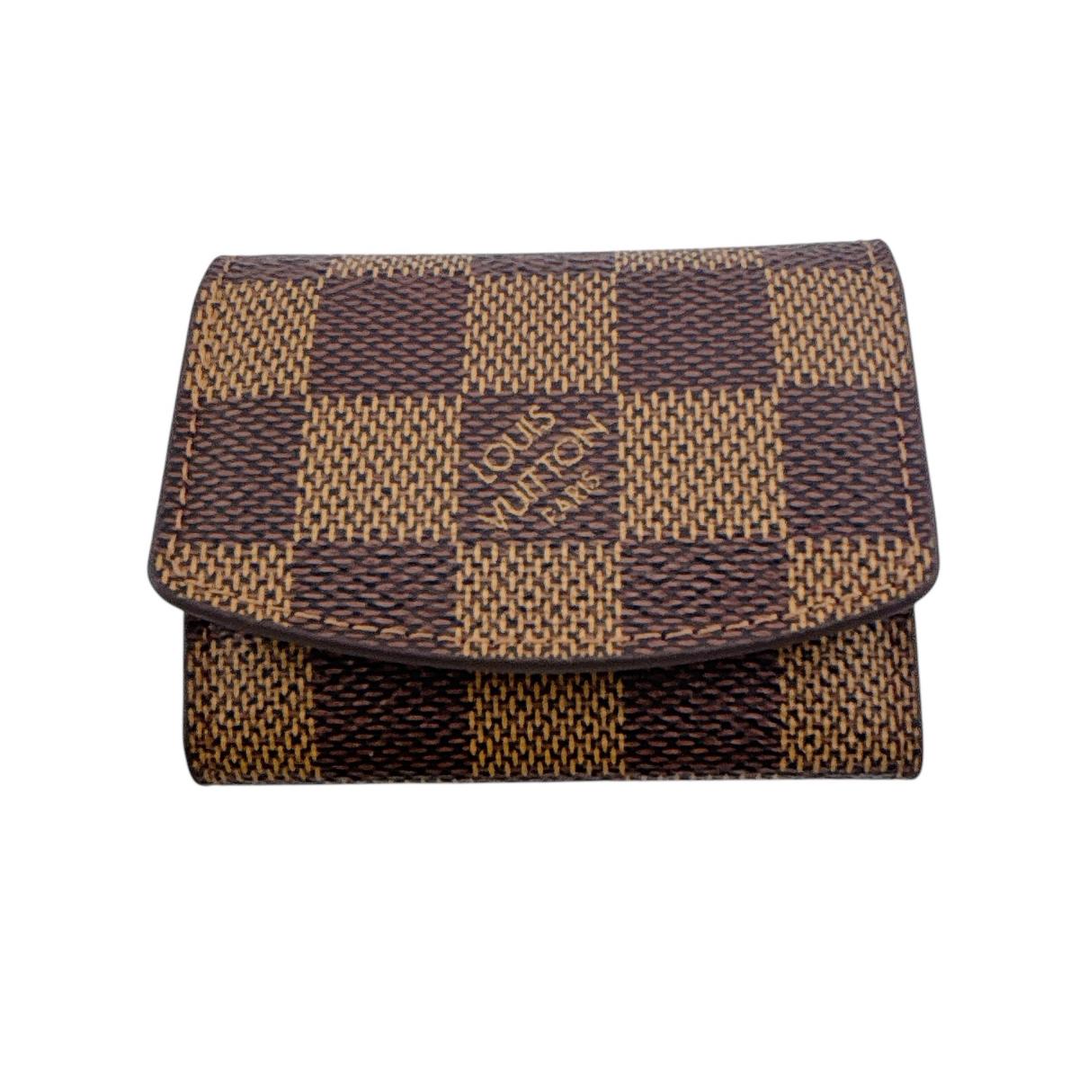 LOUIS VUITTON Other accessories M61030 Damier canvas Brown Cufflink case Neo Crew Cufflinks unisex(Unisex)