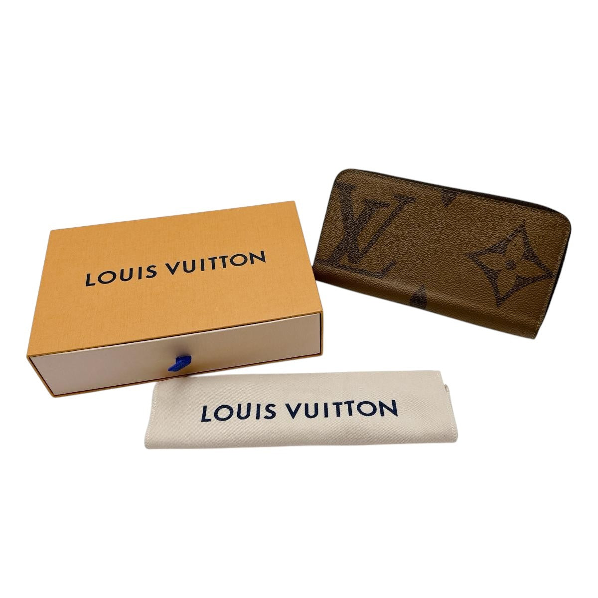 LOUIS VUITTON Long Wallet Purse M69353 Monogram canvas Brown Long Wallet Purse Monogram Giant reverse unisex(Unisex)