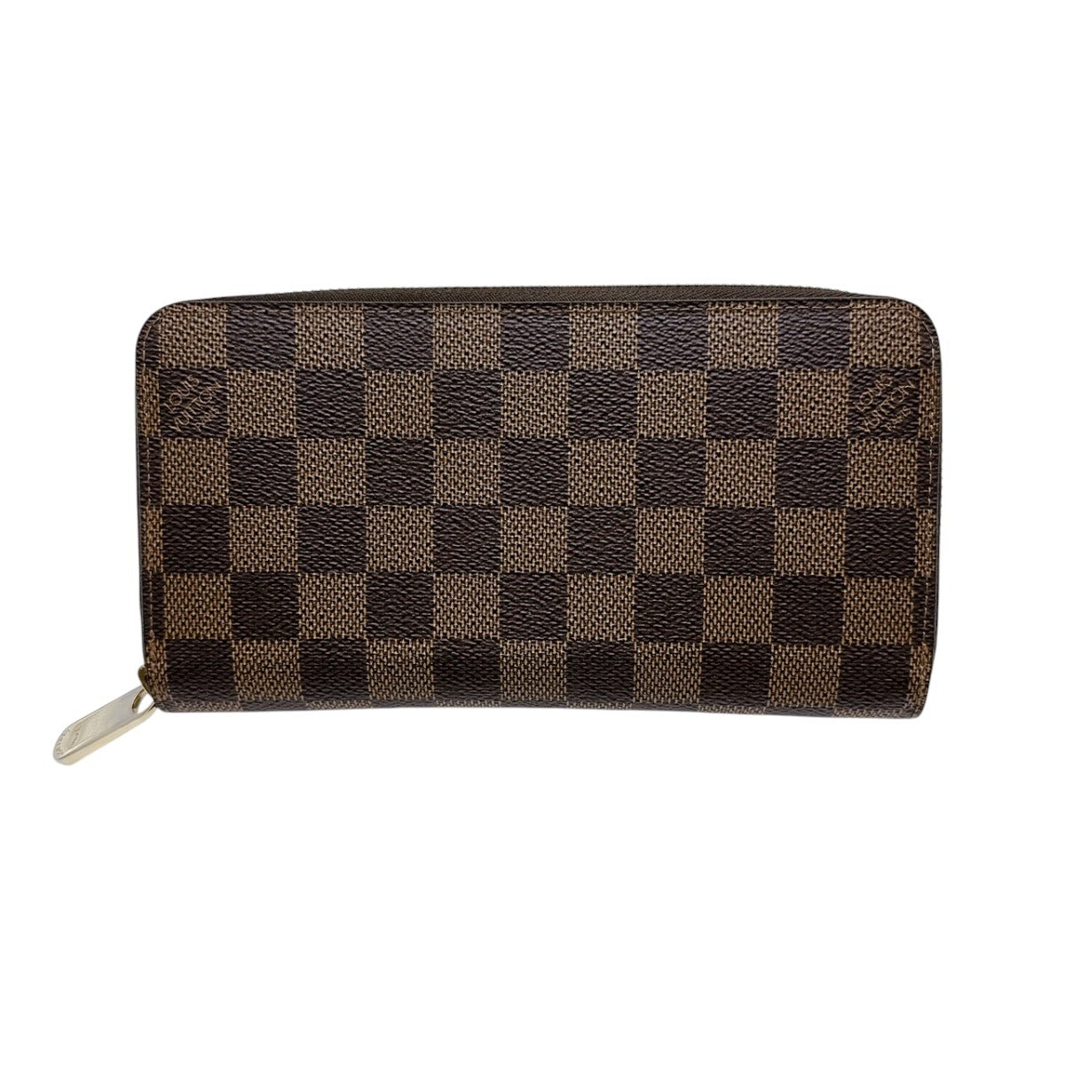 LOUIS VUITTON Long Wallet Purse N41661 Damier canvas Brown Long Wallet Purse Damier Zippy wallet unisex(Unisex)