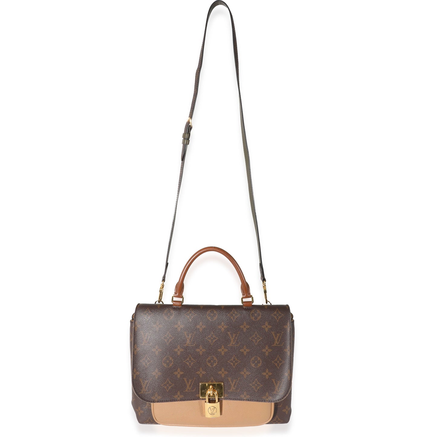 Louis Vuitton Louis Vuitton Sesame Leather Monogram Canvas Marignan Bag