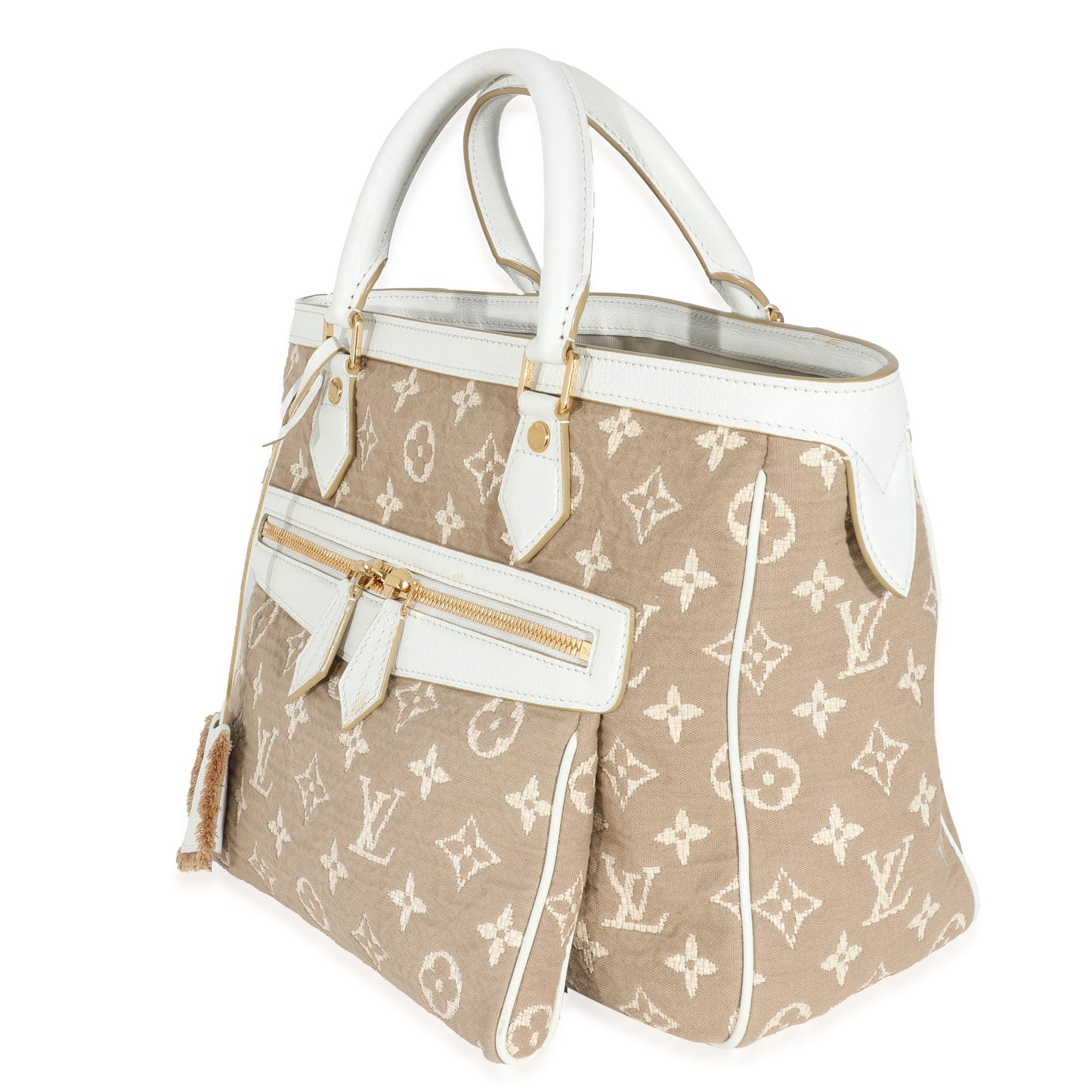 Louis Vuitton Louis Vuitton Blanc Monogram Jacquard Sabbia Cabas MM