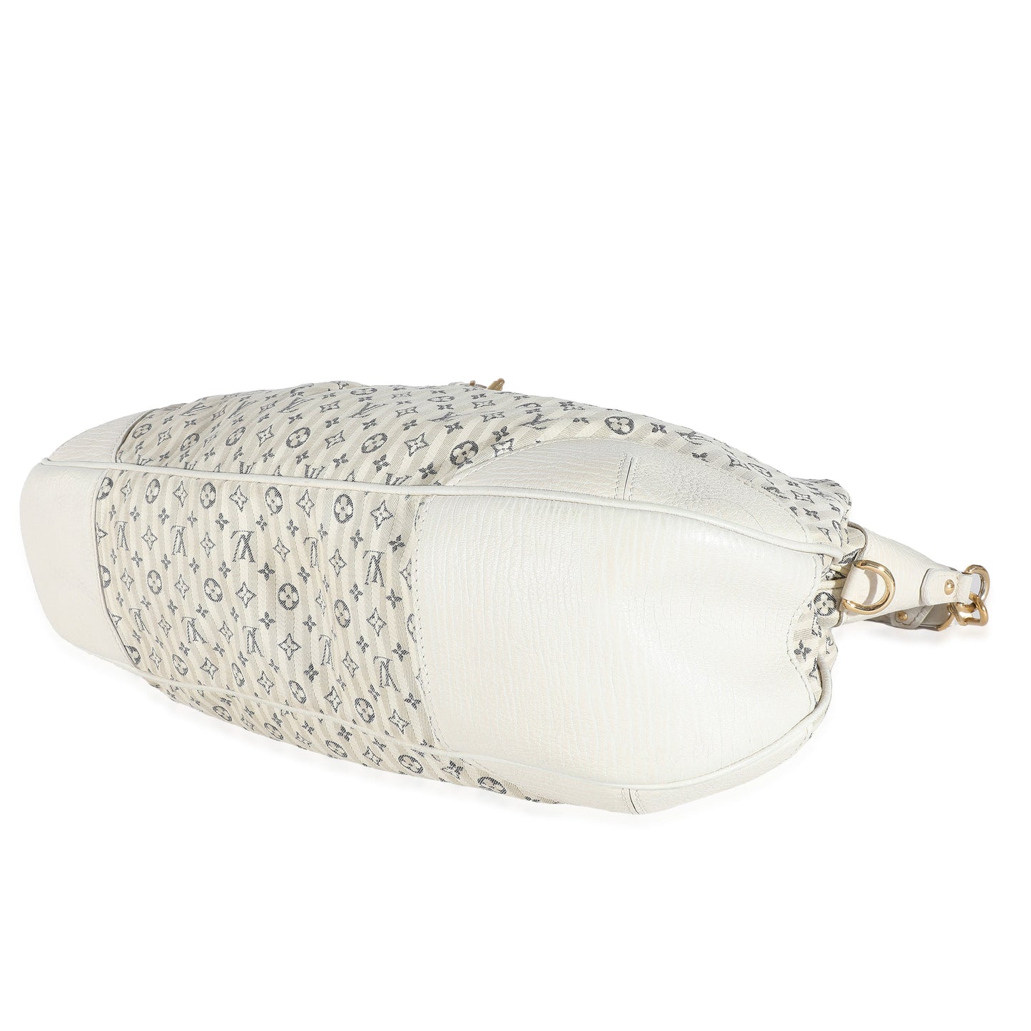 Louis Vuitton Louis Vuitton White Blue Mini Lin Croisette Marina GM