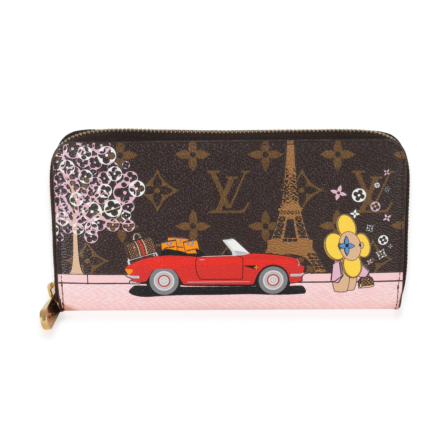 Louis Vuitton Louis Vuitton Monogram Canvas Vivienne Christmas Animation Zippy Wallet