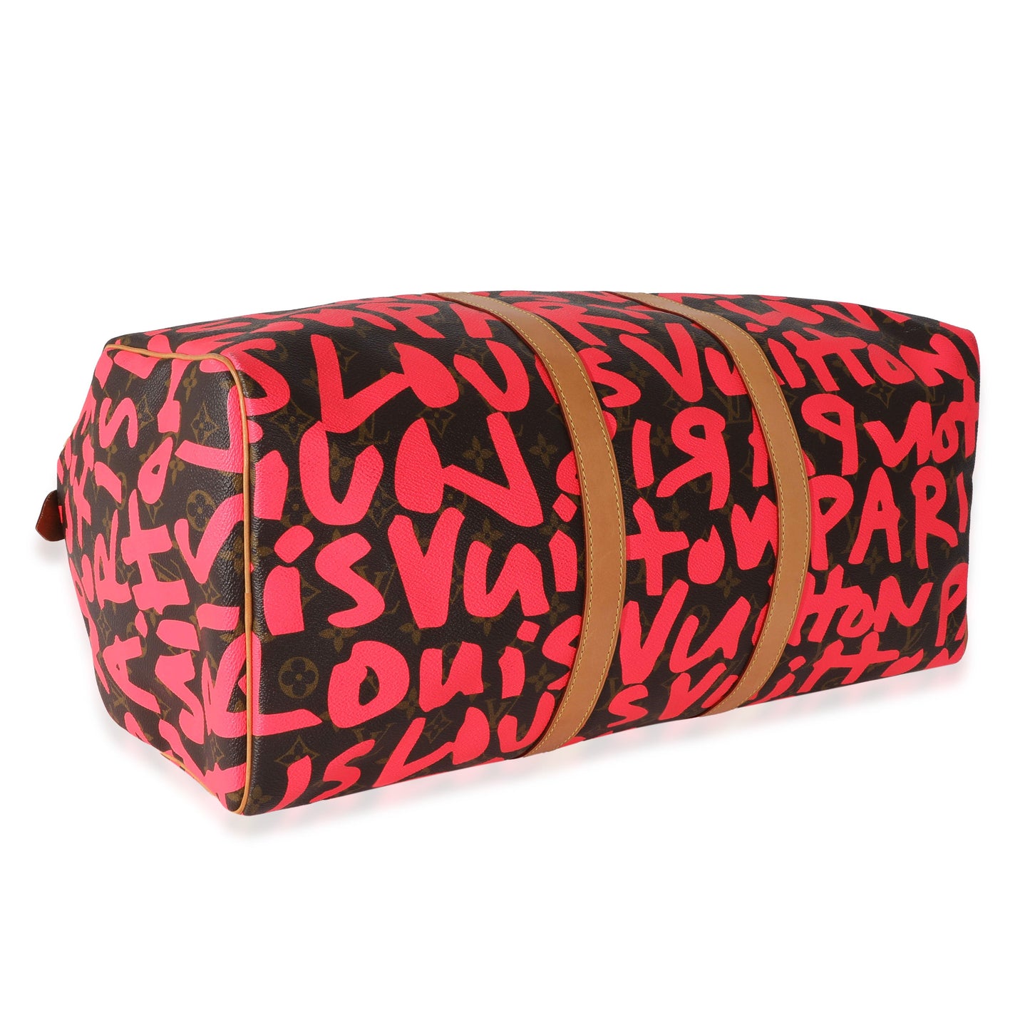Louis Vuitton Louis Vuitton x Stephen Sprouse Pink Monogram Graffiti Keepall 50