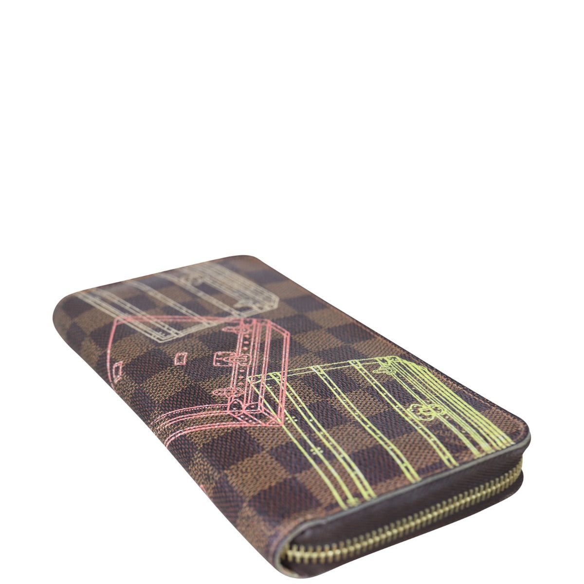 Louis Vuitton Zippy Wallet Damier Ebene Trunks