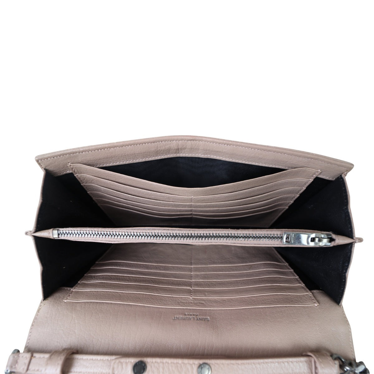 Saint Laurent Monogram Mix Matelasse Envelope Wallet on Chain