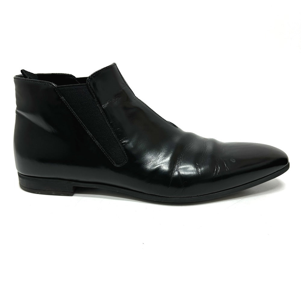 PRADA boots Calf leather black Side Gore 7 1/2