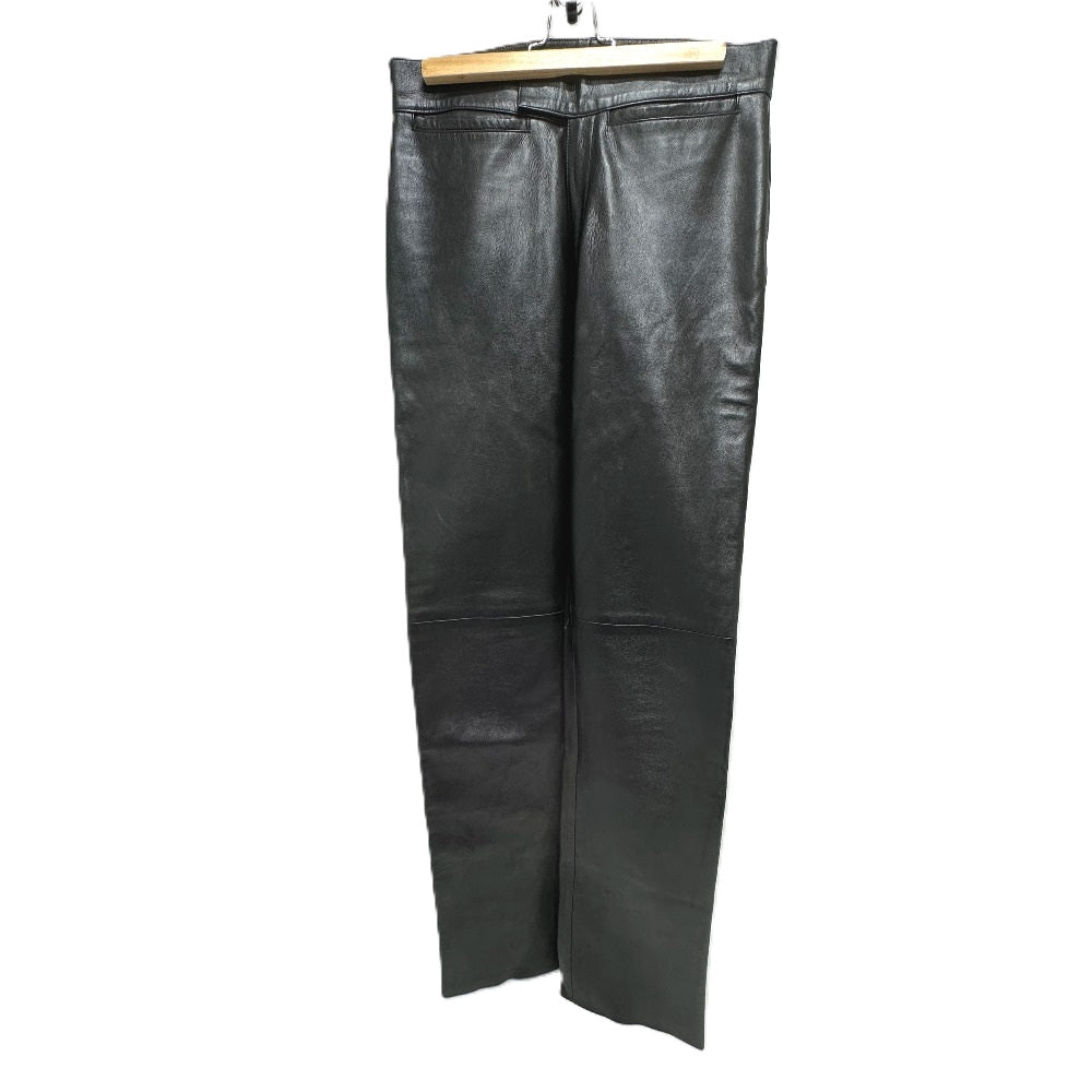 PRADA Pants leather black Riders mens 46