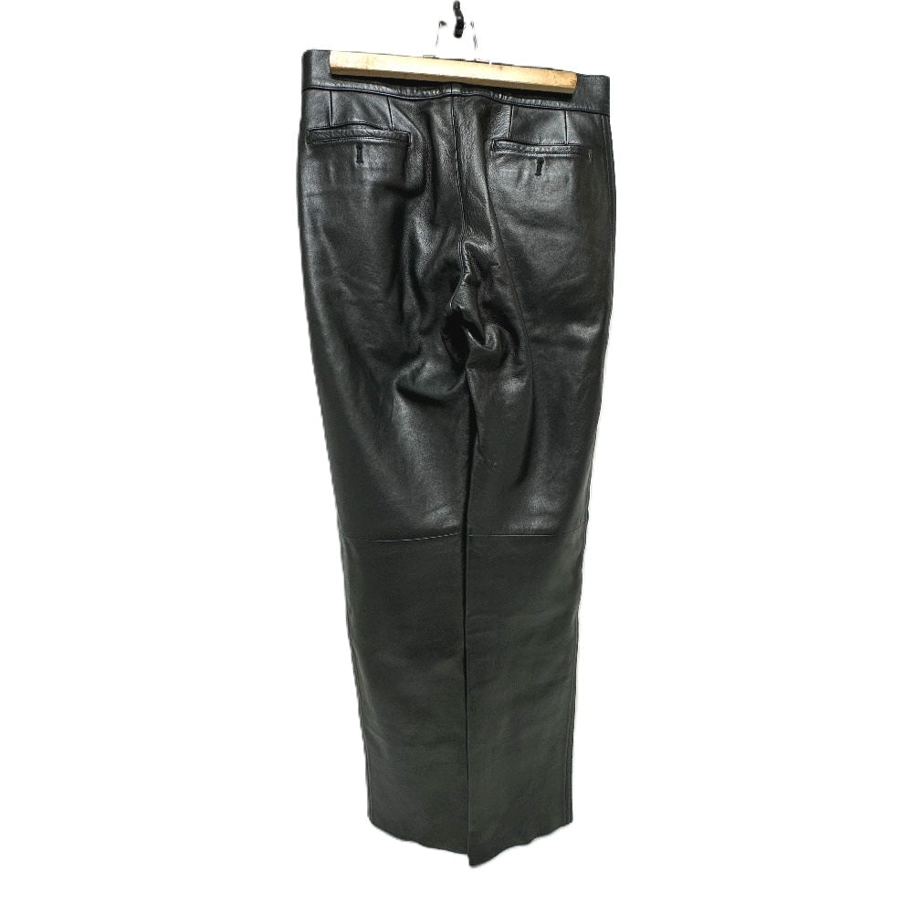 PRADA Pants leather black Riders mens 46