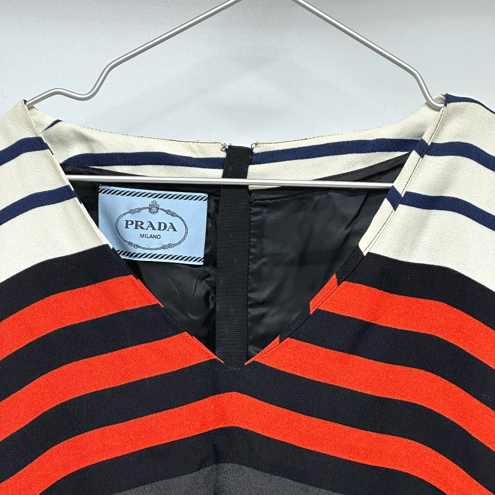 PRADA one piece Rayon multicolor apparel border Women 38