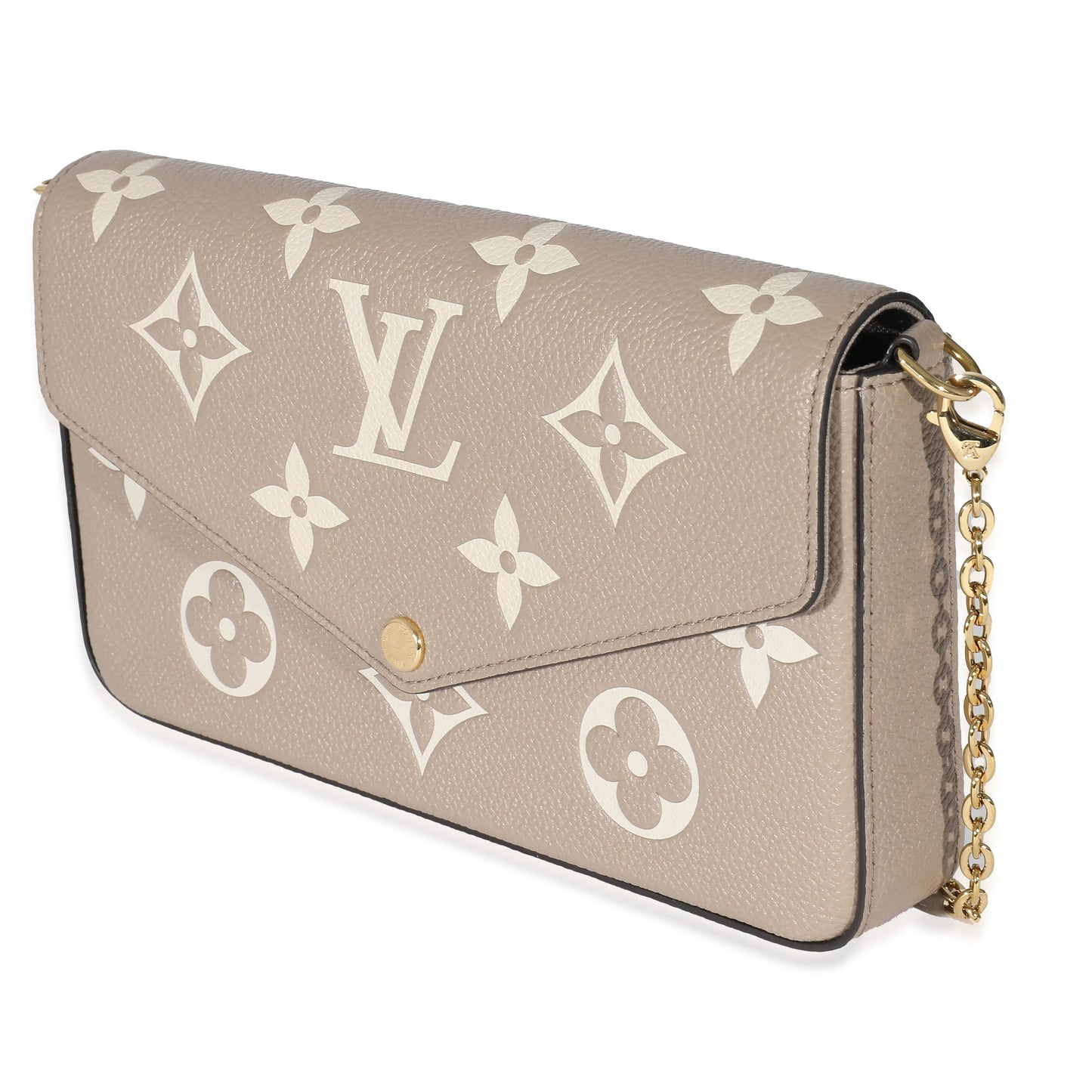 Louis Vuitton Louis Vuitton Tourterelle Creme Empreinte Monogram Giant Félicie Pochette