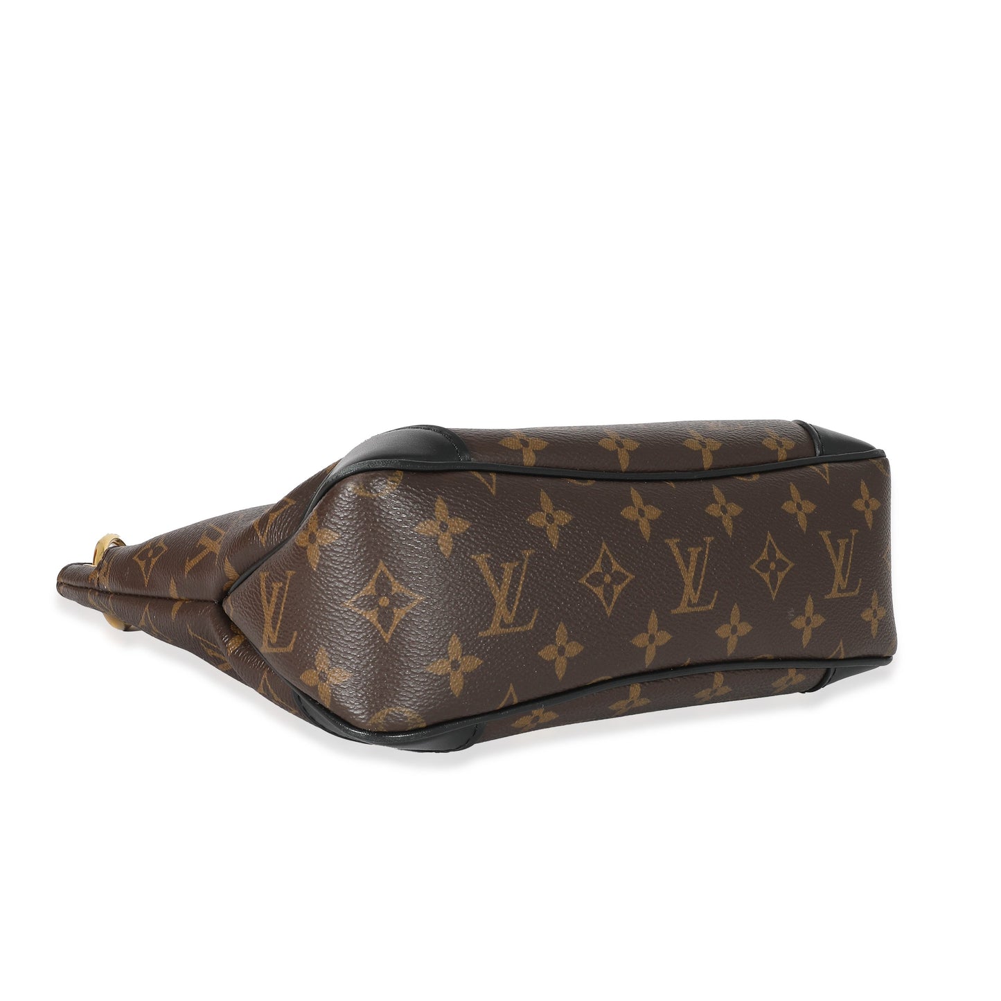 Louis Vuitton Louis Vuitton Black Leather Monogram Canvas Odeon PM
