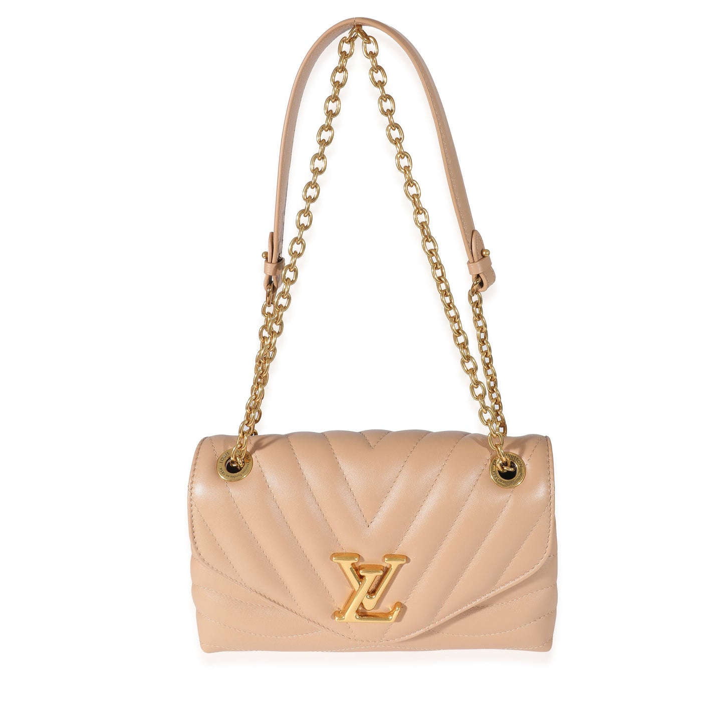 Louis Vuitton Louis Vuitton Noisette Calf Leather New Wave Chain MM