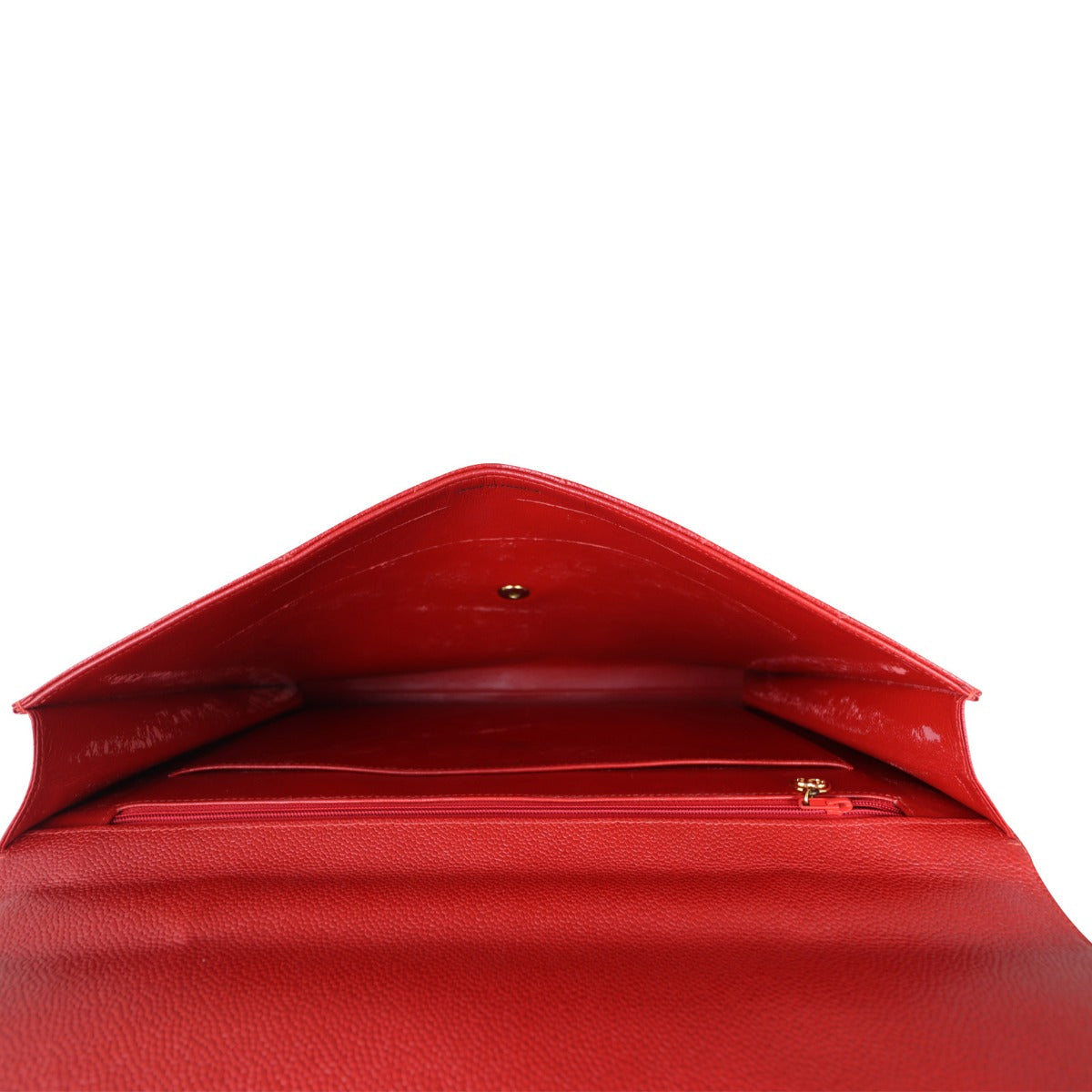 Chanel CC Quilted Briefcase | Red