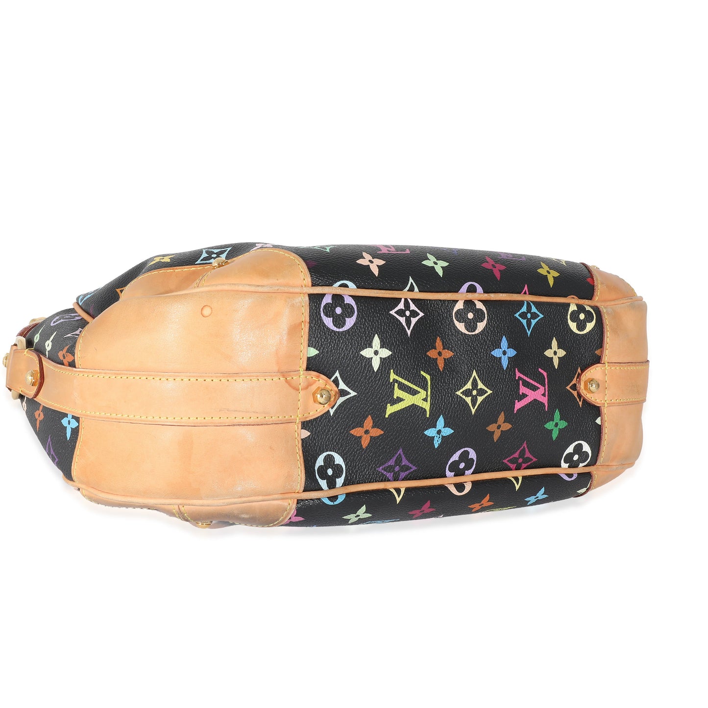 Louis Vuitton Louis Vuitton Black Monogram Multicolor Canvas Greta