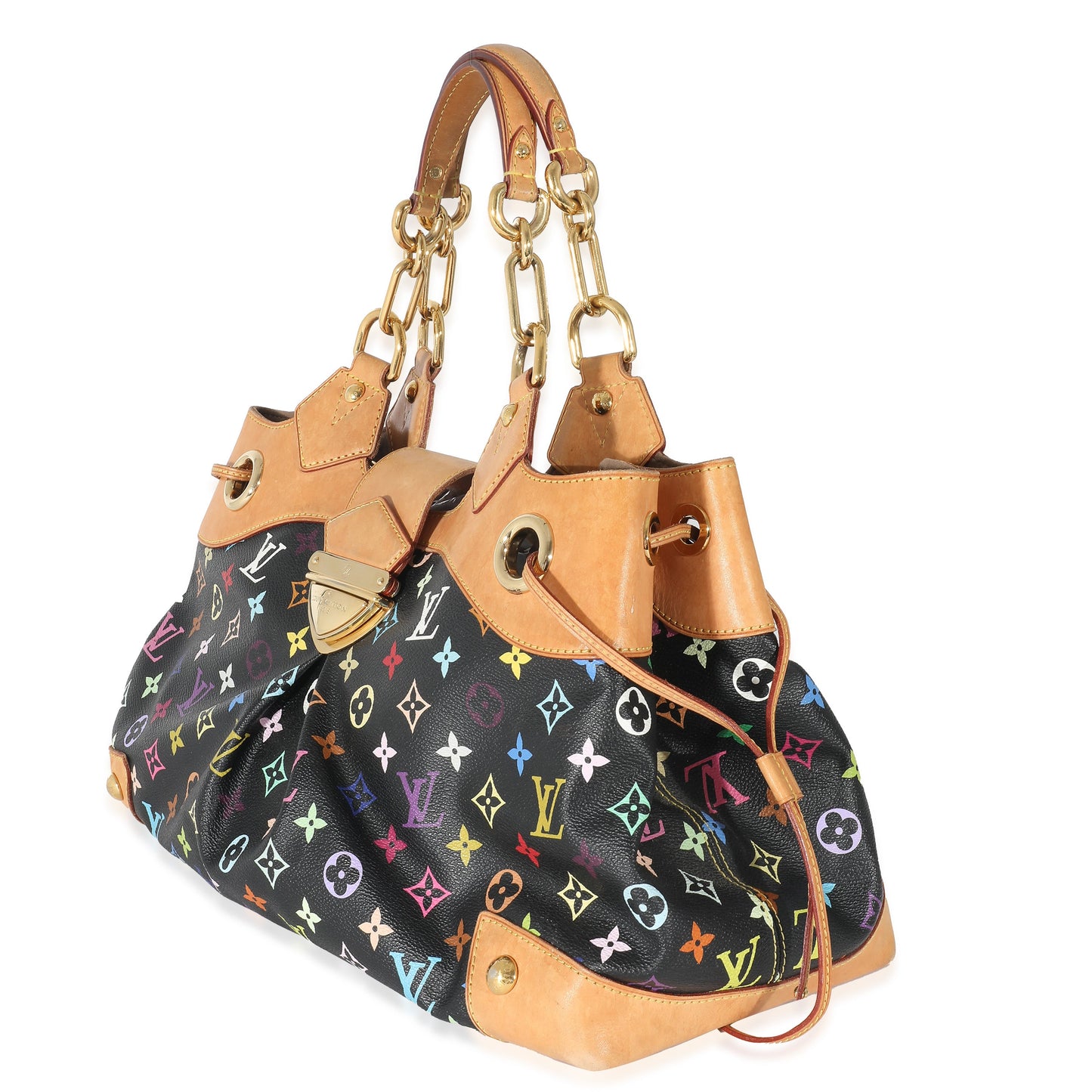 Louis Vuitton Louis Vuitton Black Monogram Multicolor Canvas Ursula GM