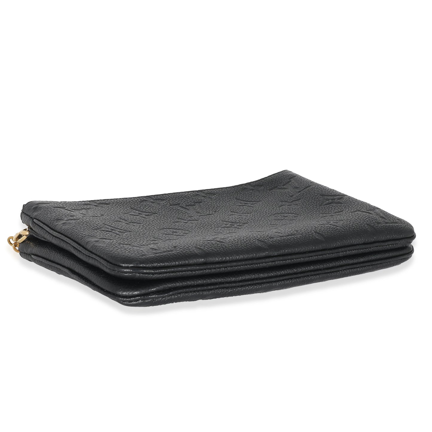 Louis Vuitton Louis Vuitton Black Empreinte Double Zip Pochette