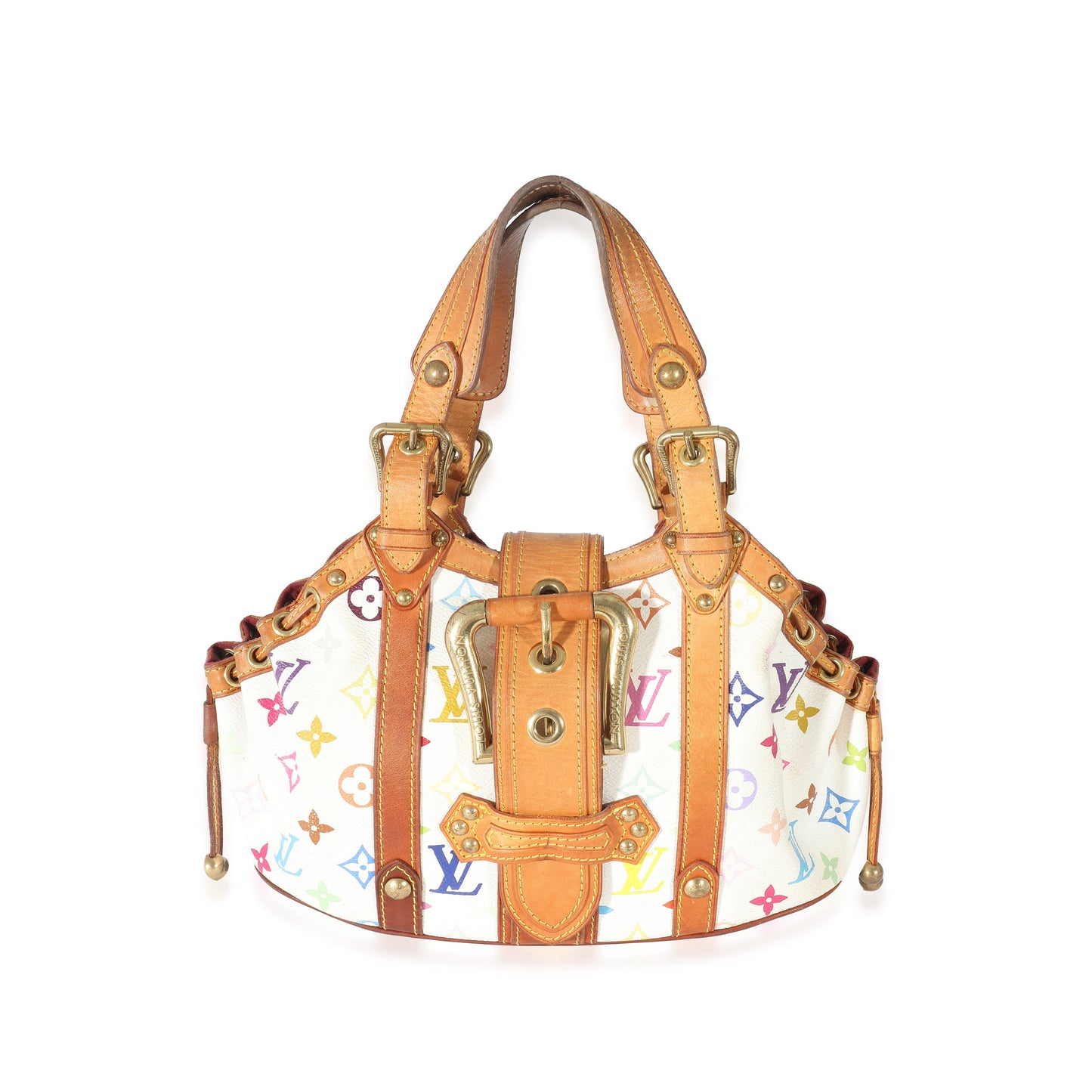Louis Vuitton Louis Vuitton White Multicolore Monogram Canvas Theda PM