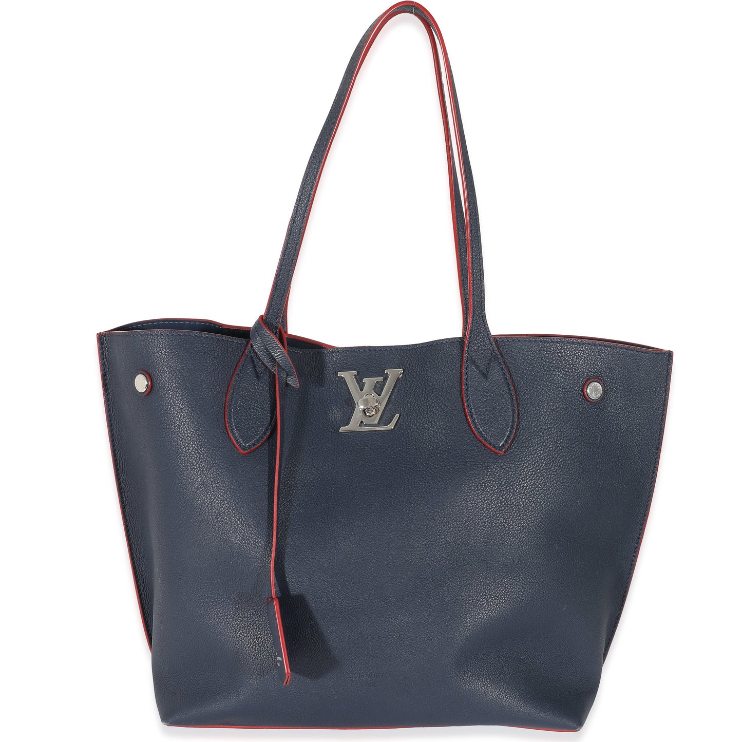 Louis Vuitton Louis Vuitton Marine Rouge Calfskin Lockme Go Tote