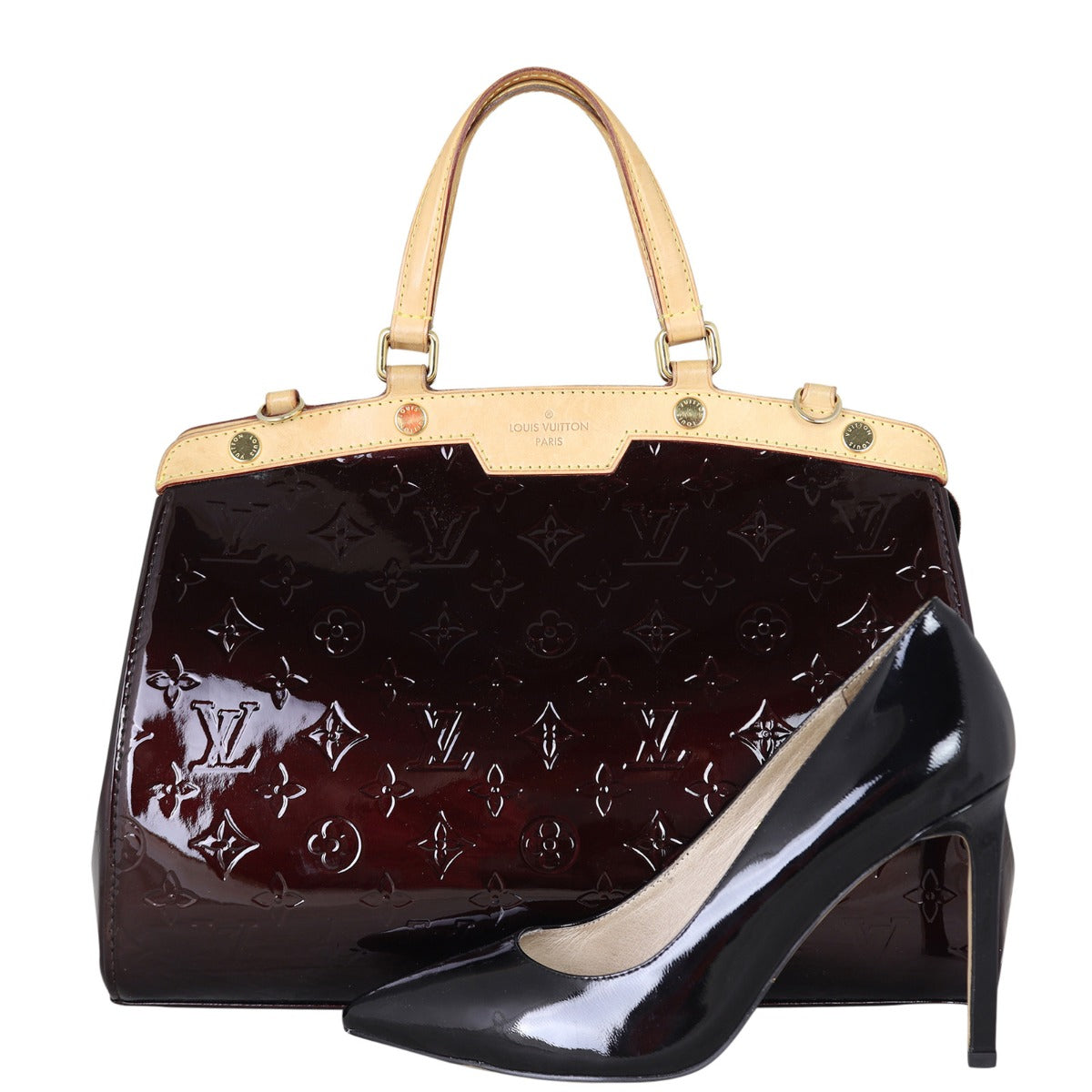 Louis Vuitton Brea MM Monogram Vernis