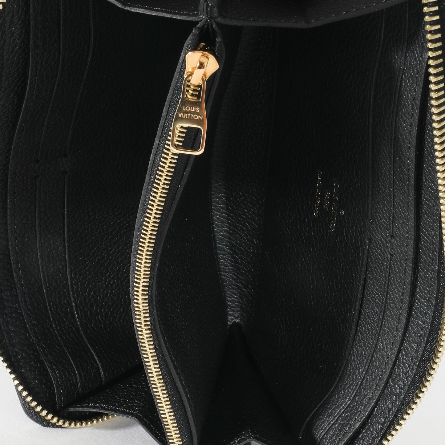 Louis Vuitton Louis Vuitton Black Monogram Empreinte Clemence Wallet