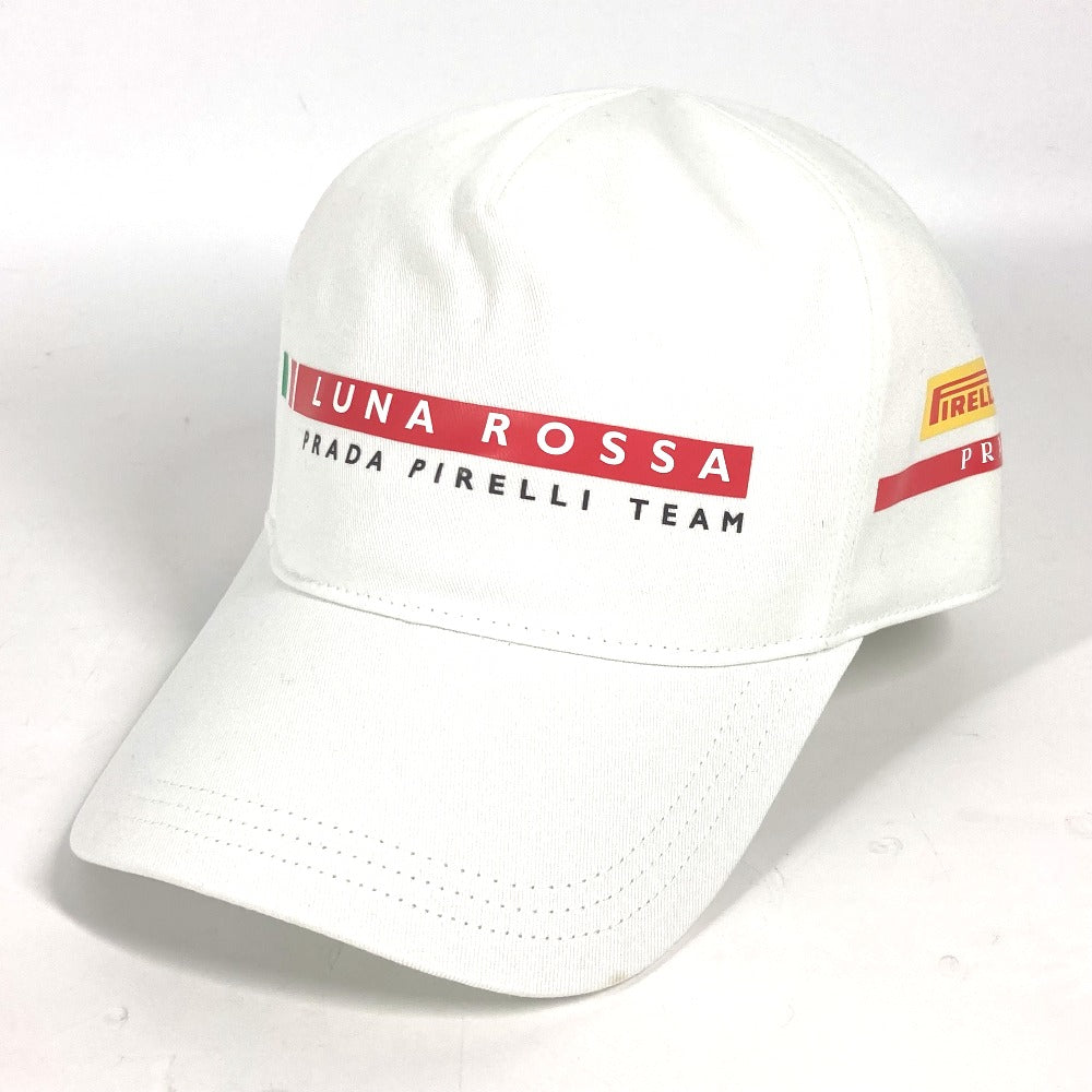 PRADA cap cotton white logo LunaRosa Luna Rossa S