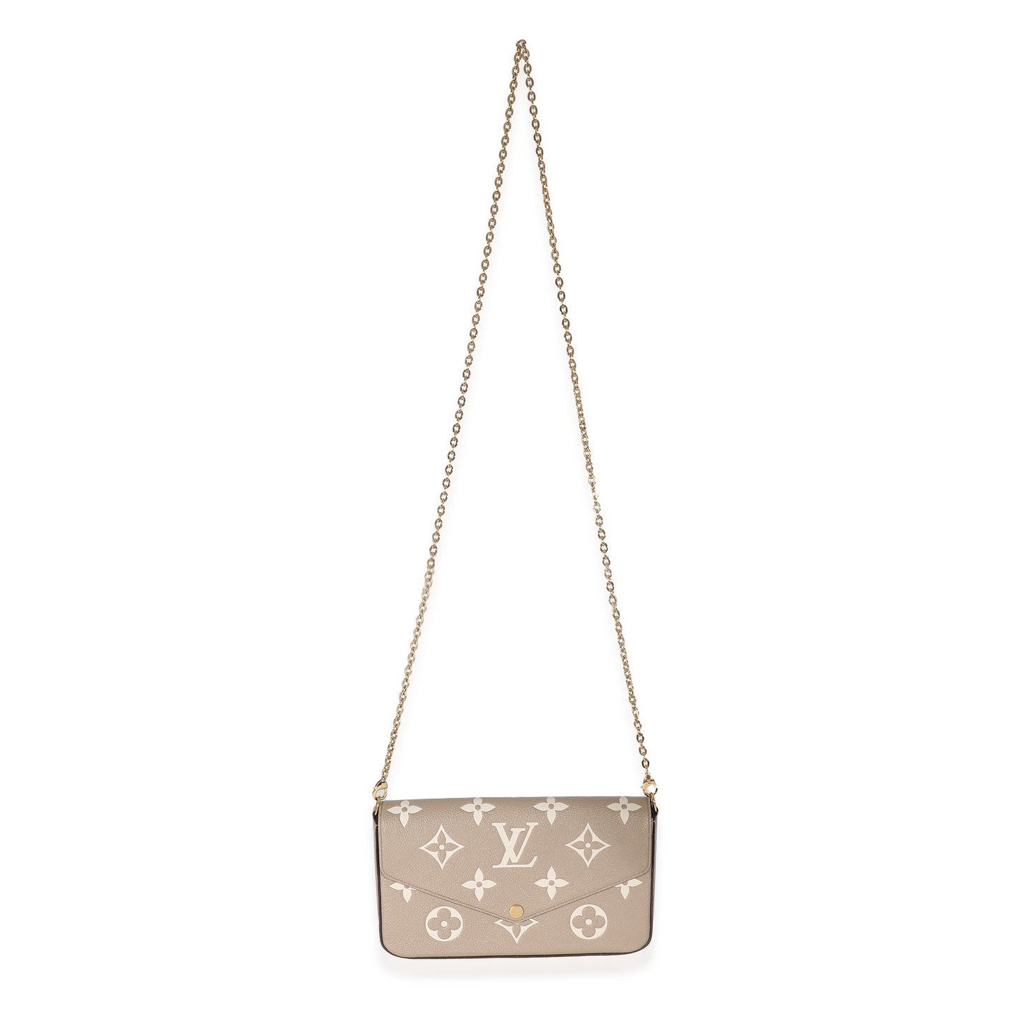 Louis Vuitton Louis Vuitton Tourterelle Creme Empreinte Giant Monogram Félicie Pochette