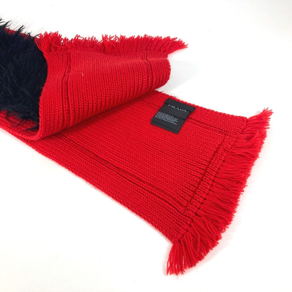 PRADA Scarf Wool, Cotton black By color unisex(Unisex)