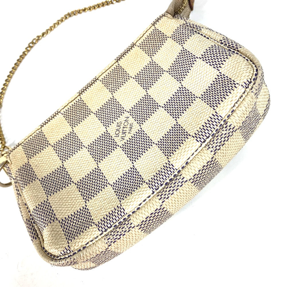 LOUIS VUITTON Handbag N58010 Damier Azur Canvas white Damier Azur Mini Pochette Accessoires Women