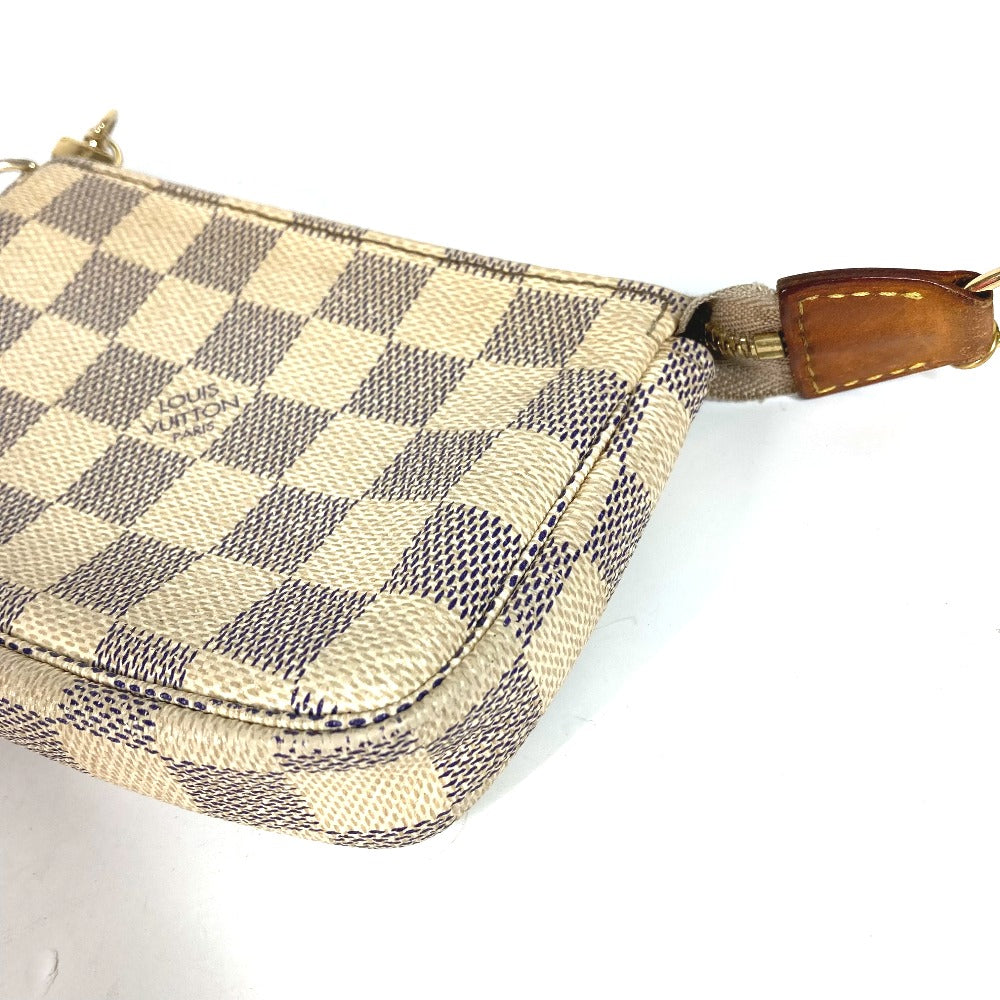LOUIS VUITTON Handbag N58010 Damier Azur Canvas white Damier Azur Mini Pochette Accessoires Women