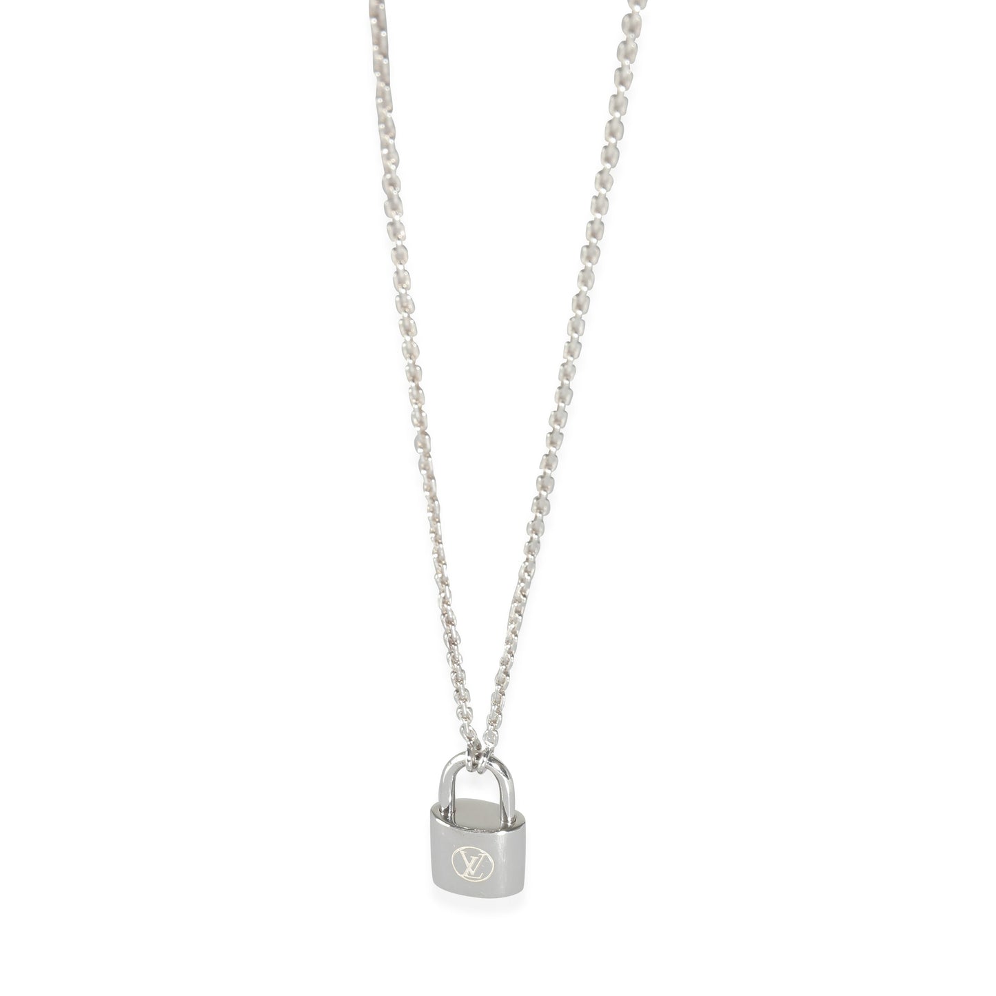 Louis Vuitton Lockit Pendant on Chain in Sterling Sier