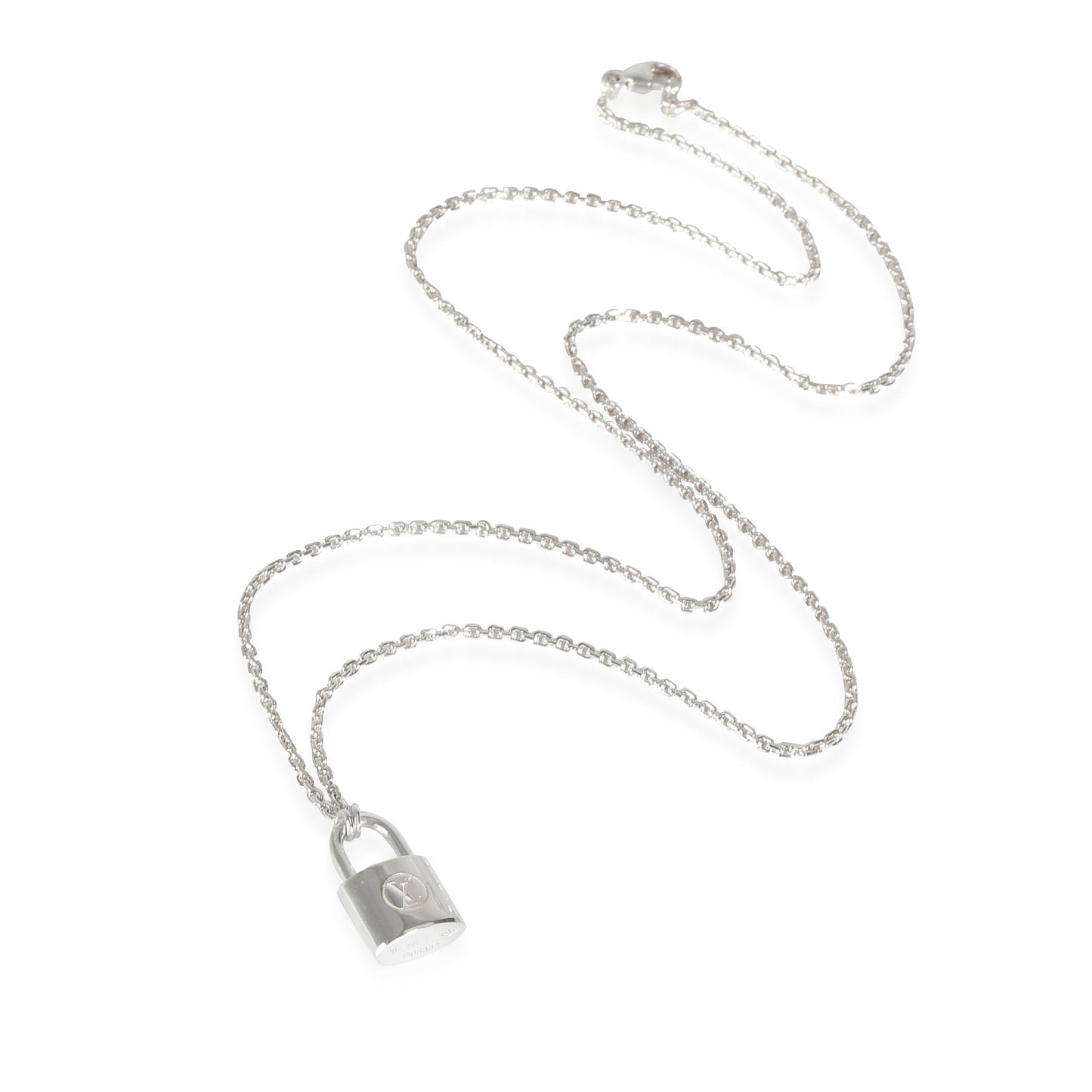Louis Vuitton Lockit Pendant on Chain in Sterling Sier
