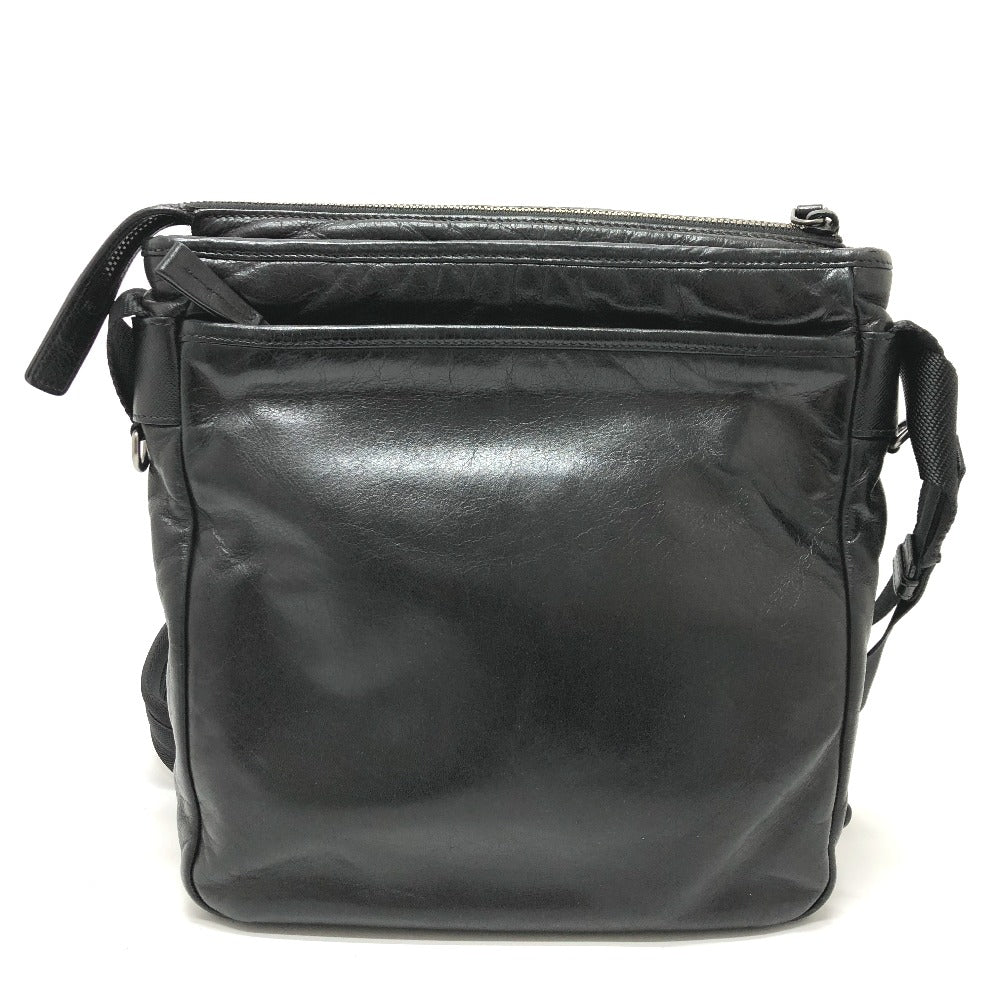 PRADA Shoulder Bag 2VH022 leather black Messenger mens