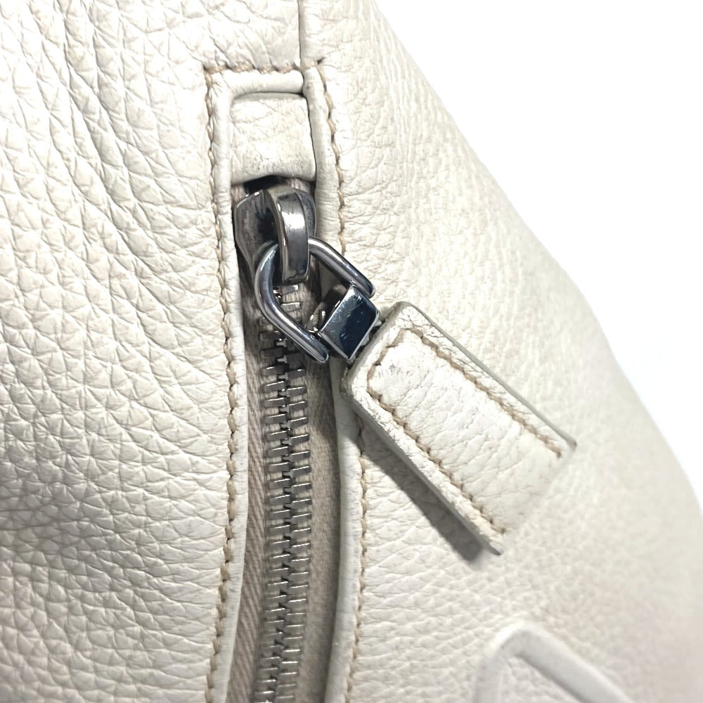 PRADA Sling bag 2VZ098 leather white Triangle logo Cross Vitello Dino Leather Bag mens