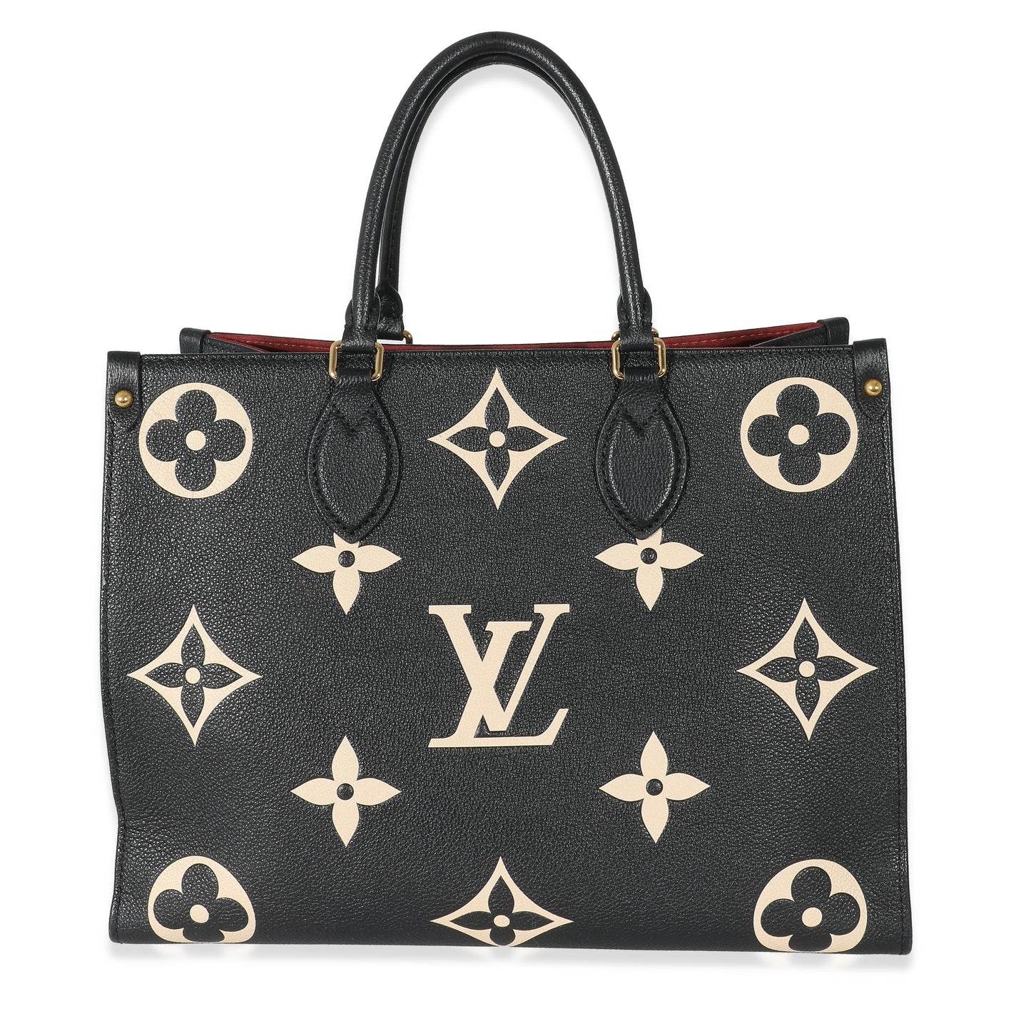 Louis Vuitton Black Beige Monogram Giant Empreinte Onthego MM