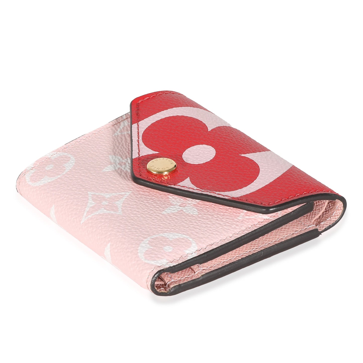 Louis Vuitton Rouge Rose Monogram Giant Canvas Zoé Wallet