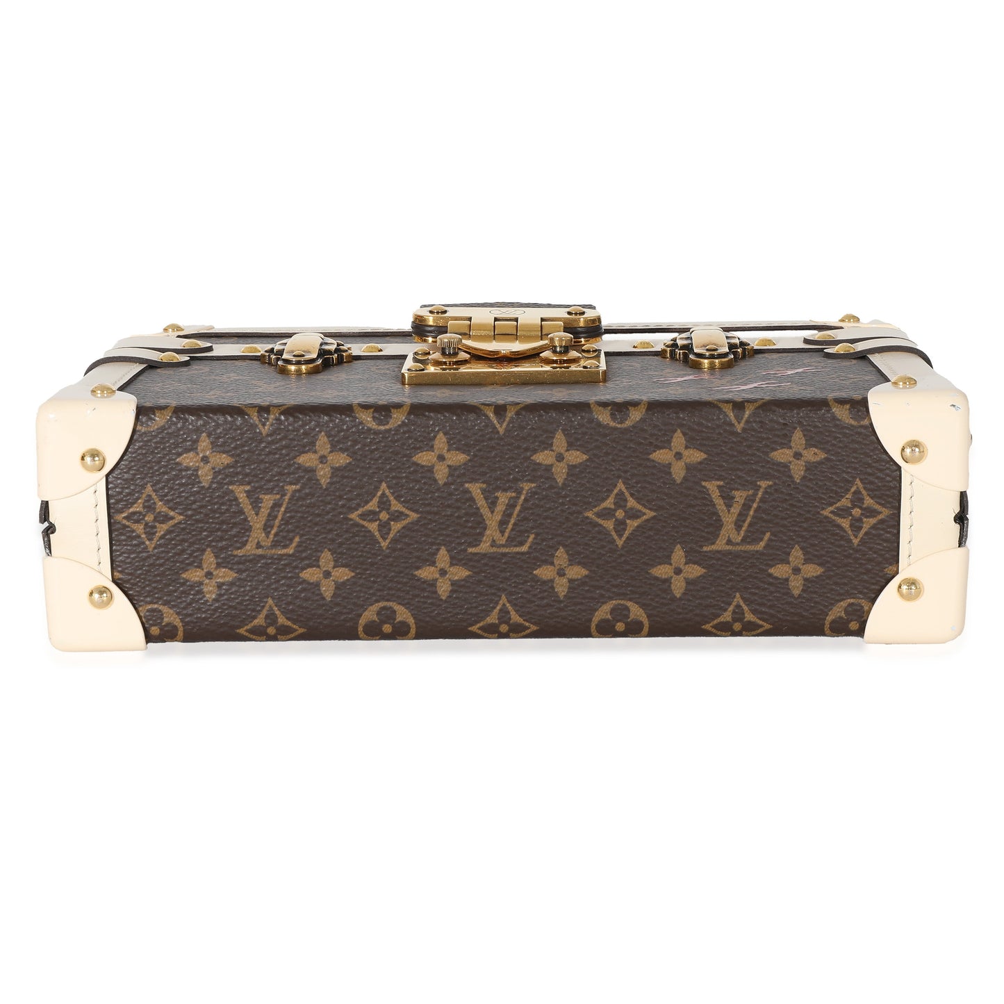 Louis Vuitton Louis Vuitton Creme Monogram Canvas Petite Malle