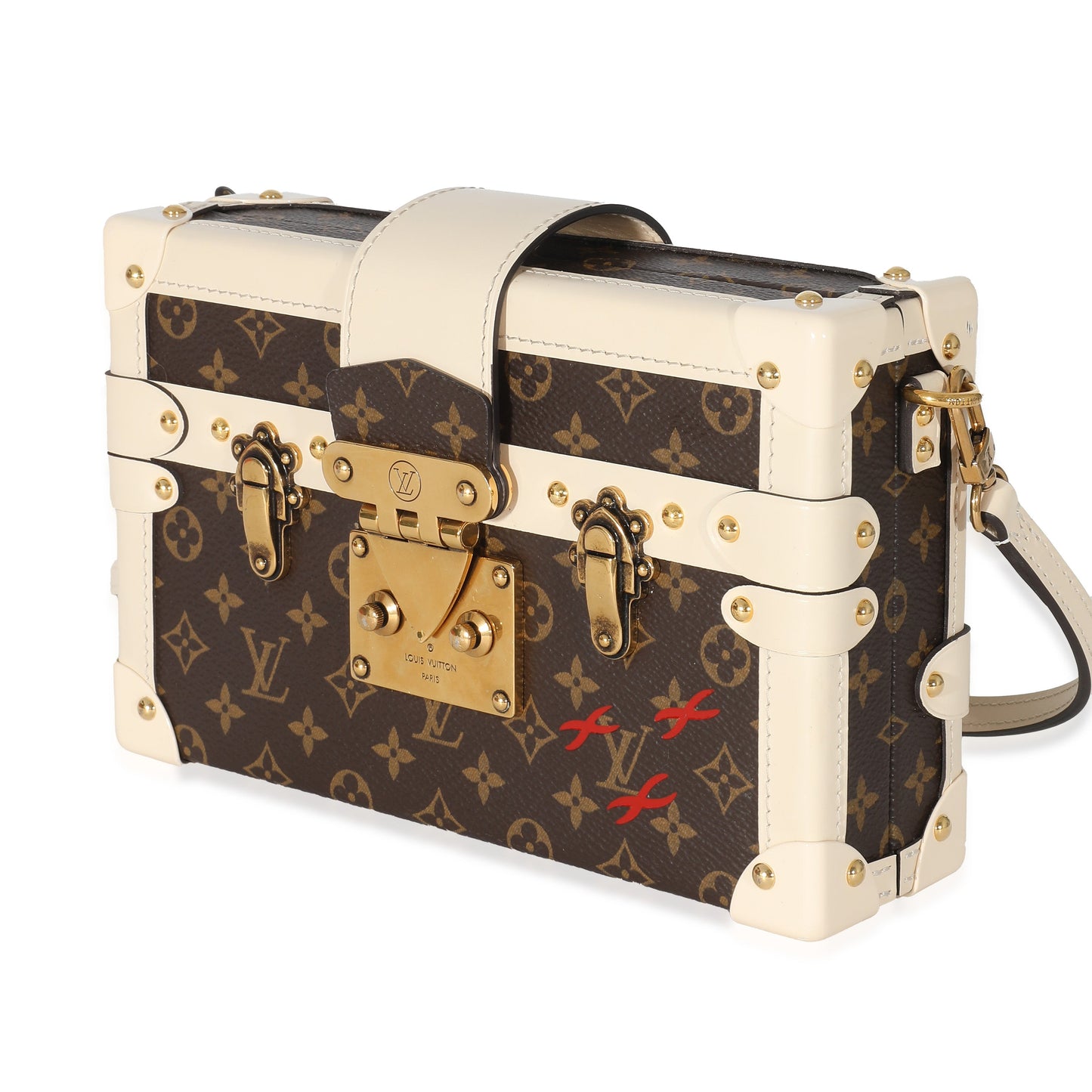 Louis Vuitton Louis Vuitton Creme Monogram Canvas Petite Malle