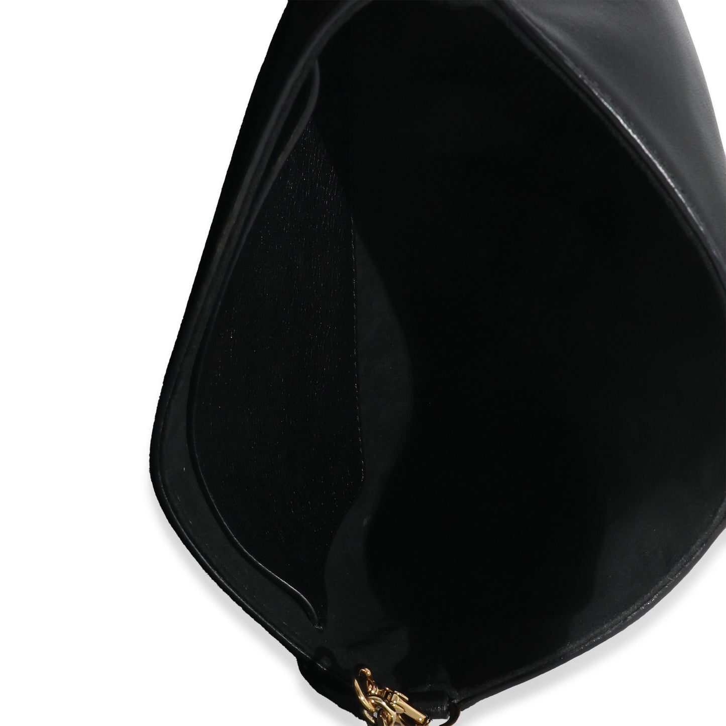 Louis Vuitton Louis Vuitton Black Calfskin Love Note Chain Clutch 