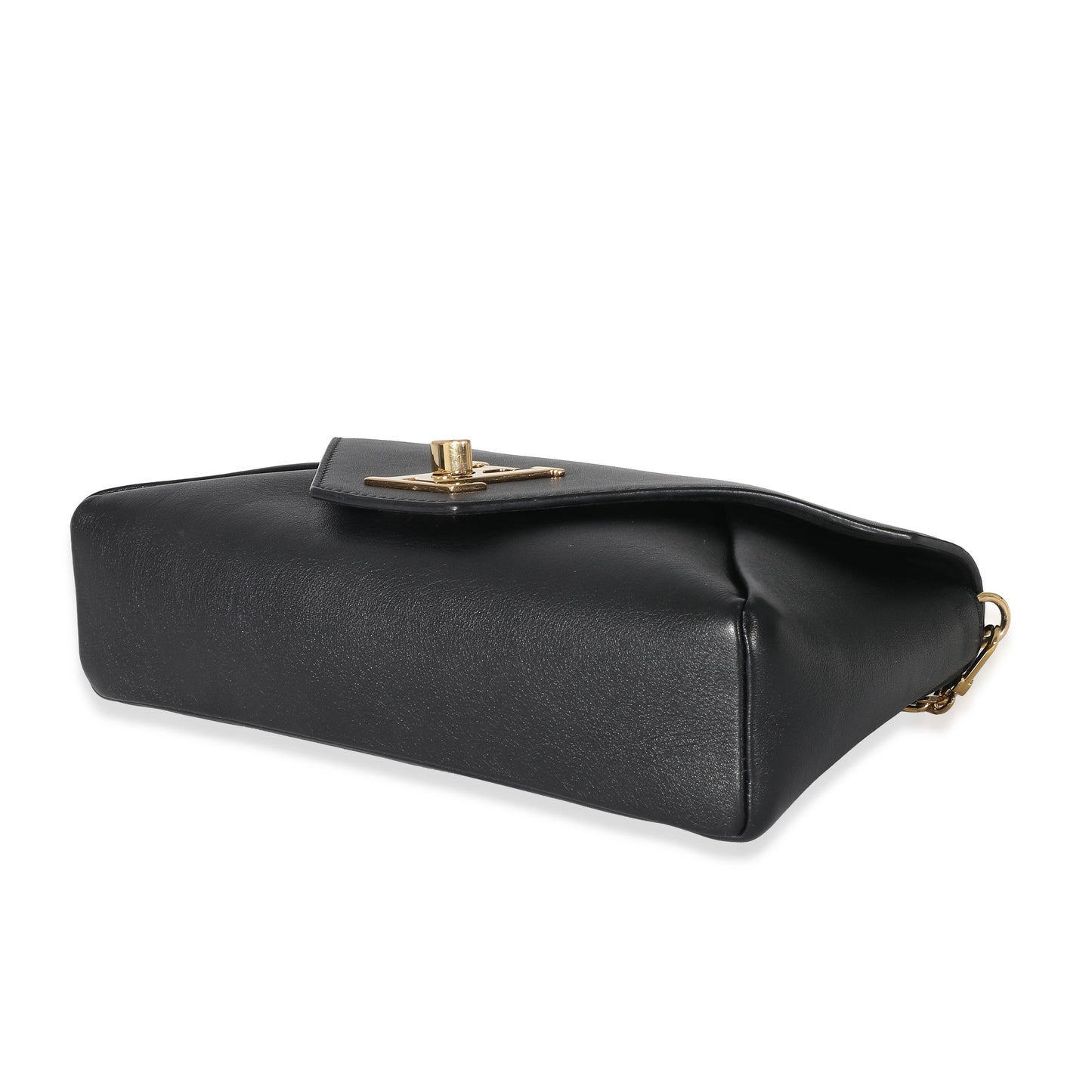 Louis Vuitton Louis Vuitton Black Calfskin Love Note Chain Clutch 