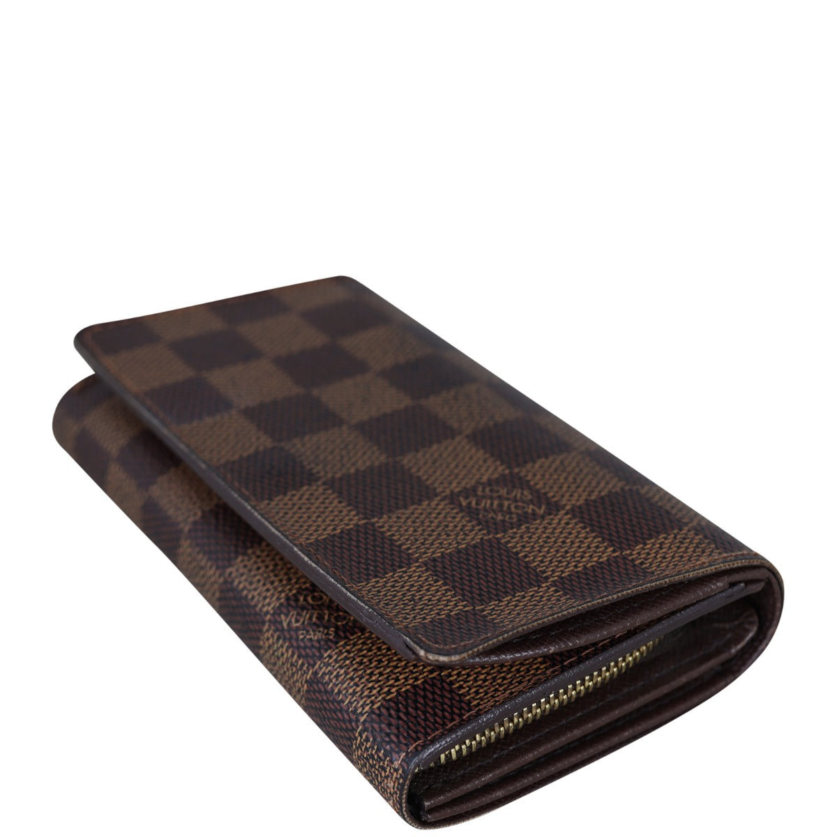 Louis Vuitton Porte Monnaie Tresor Wallet Damier Ebene