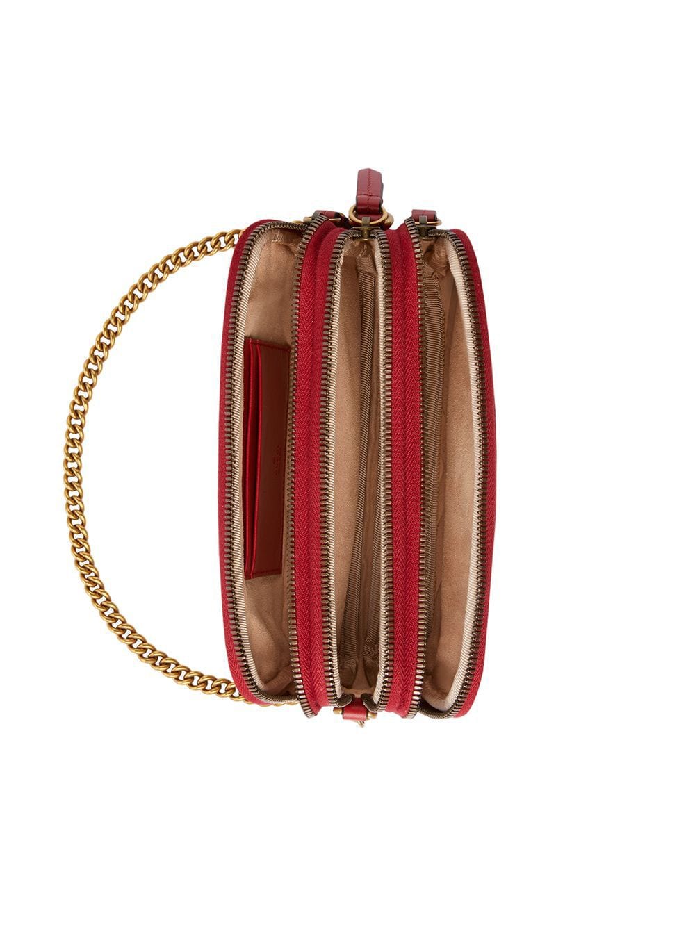 GUCCI GG MARMONT MATELASSE CROSSBODY BAG RED