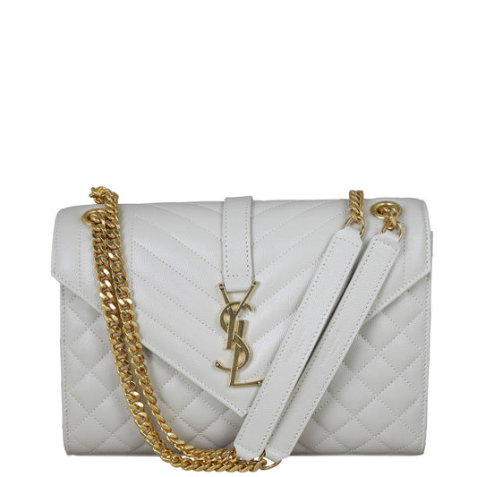 Saint Laurent Monogram Mix Matelasse Envelope Chain Bag Medium