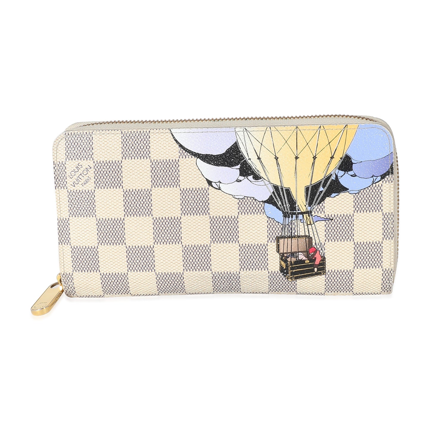 Louis Vuitton Louis Vuitton Damier Azur Canvas Illustre Zippy Wallet