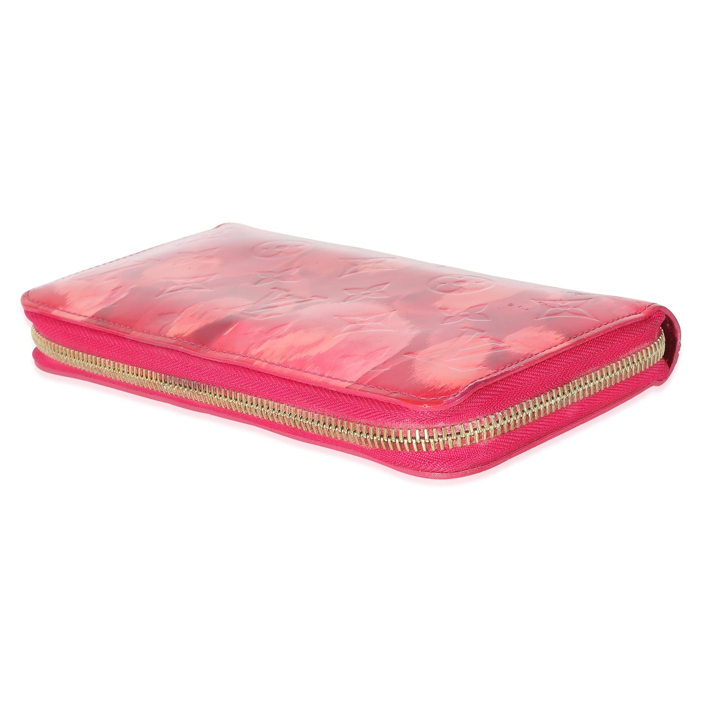 Louis Vuitton Louis Vuitton Monogram Vernis Ikat Flower Zippy Wallet