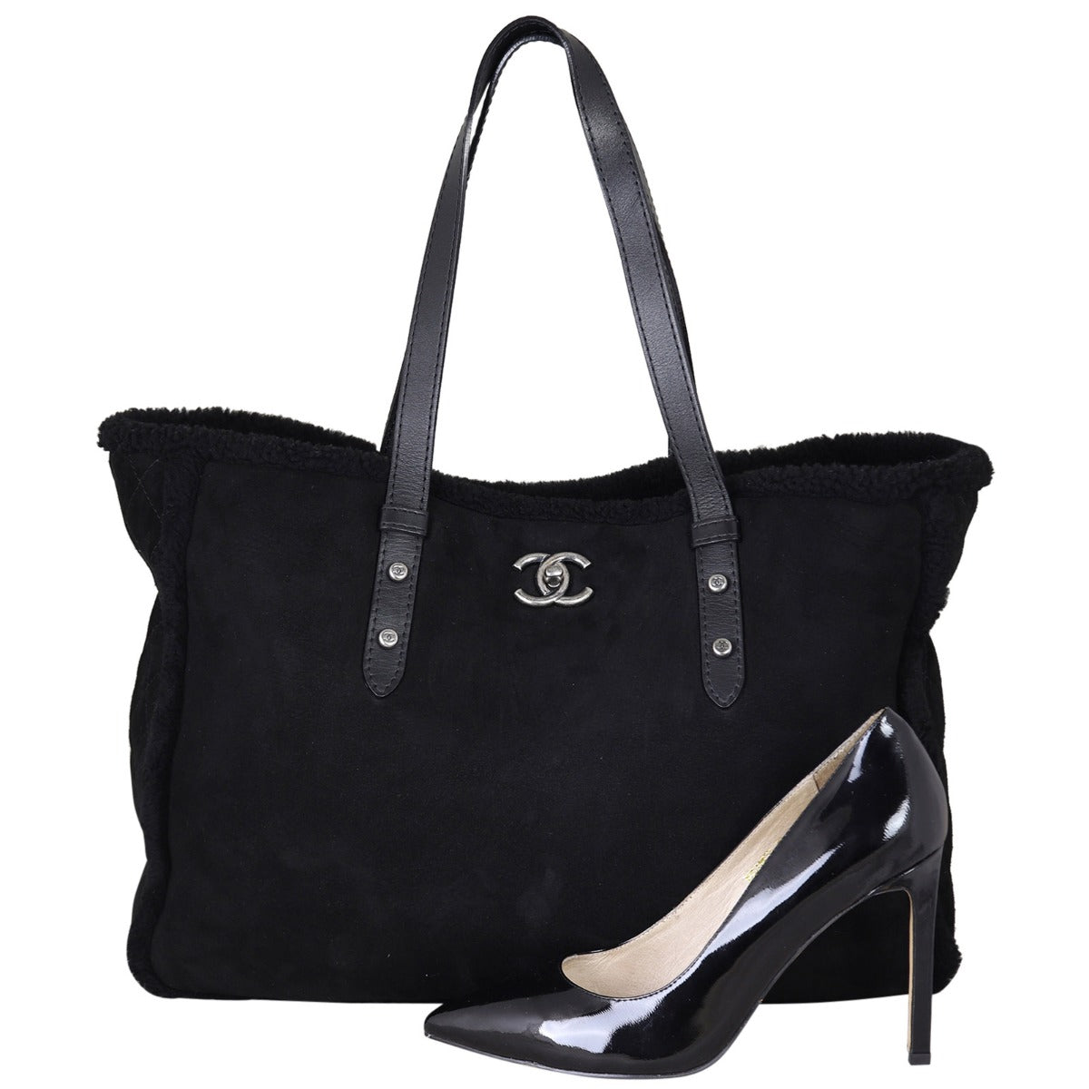 Chanel CC Shearling Tote
