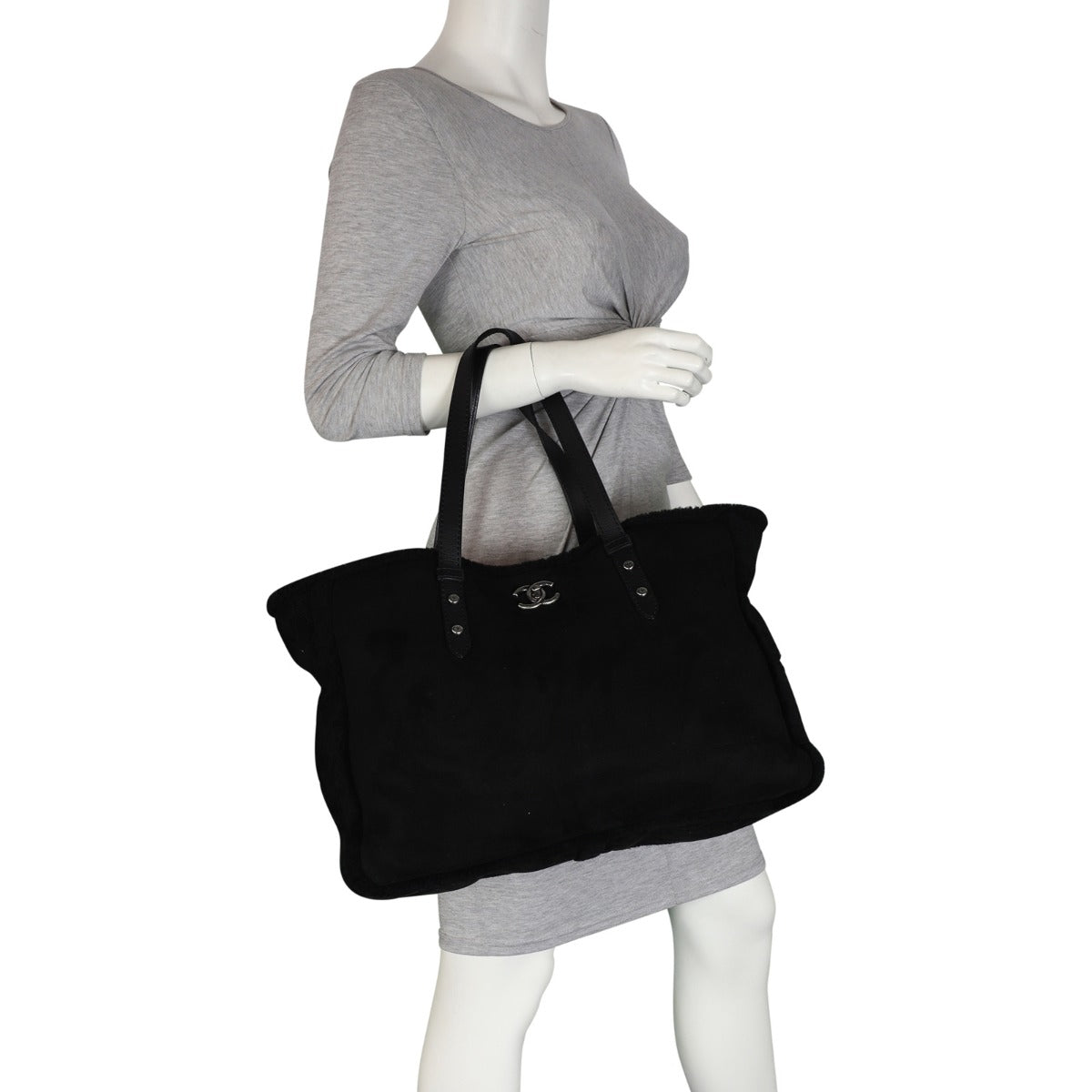 Chanel CC Shearling Tote