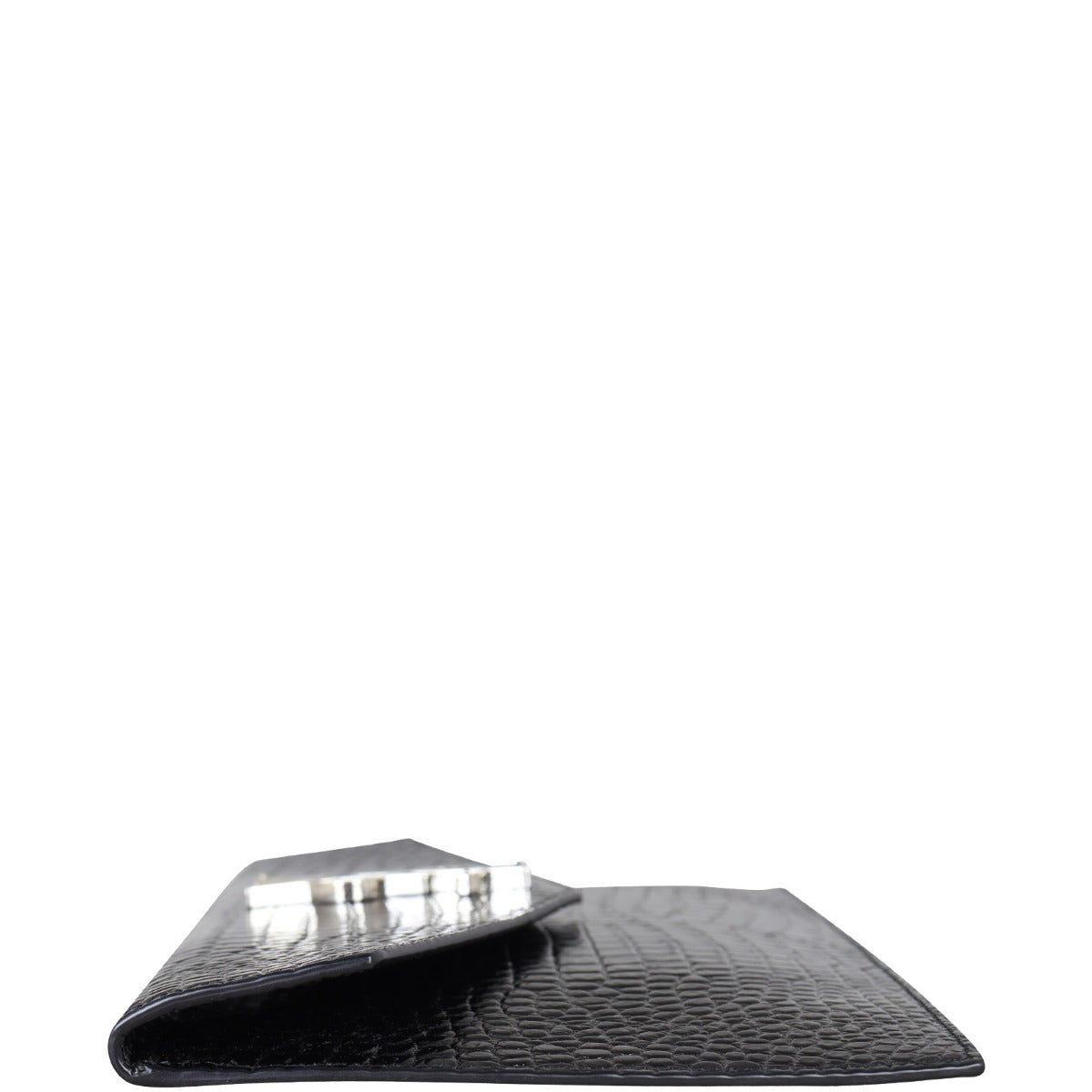 Saint Laurent Uptown Pouch Croc-Embossed