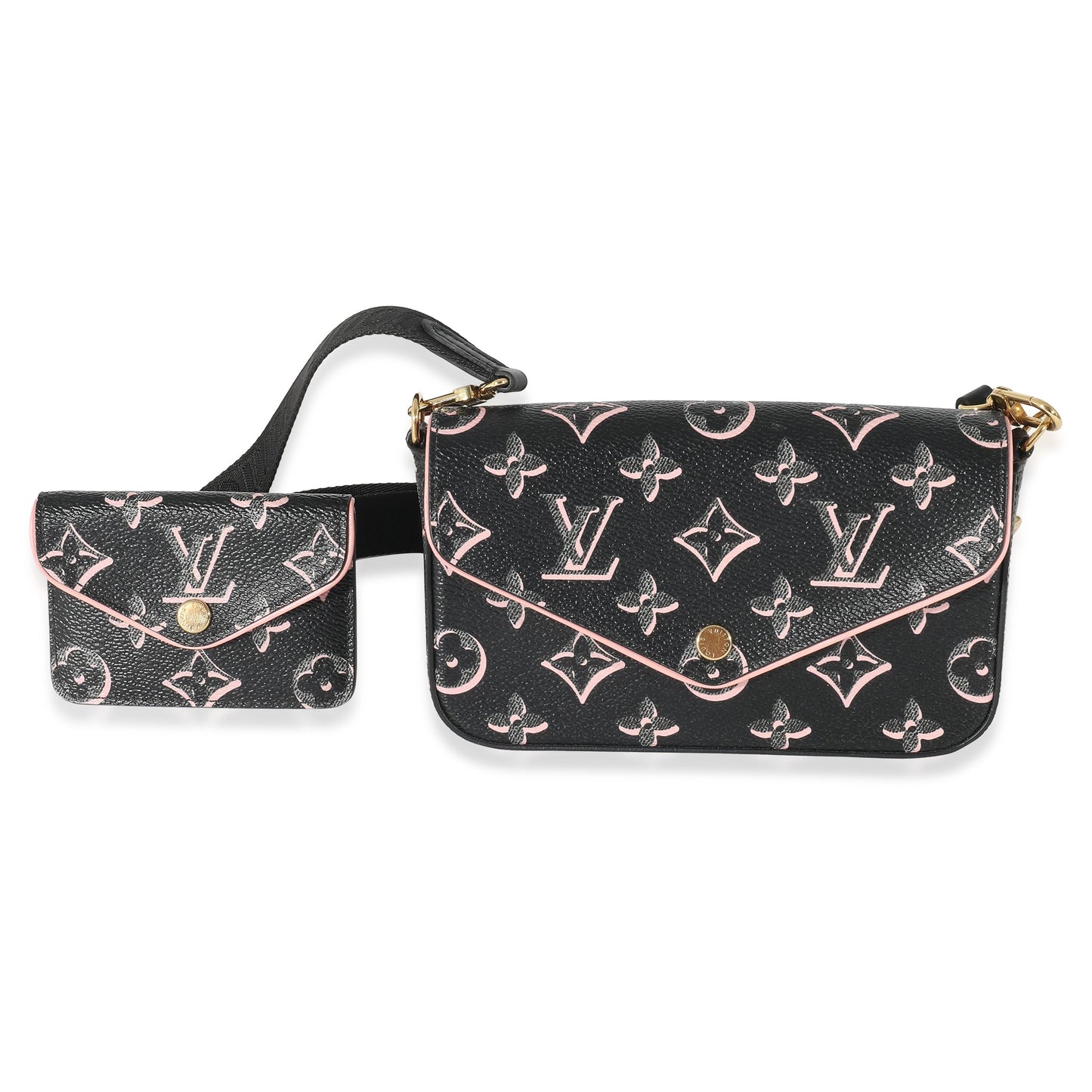 Louis Vuitton Louis Vuitton Black Monogram Fall For You Felicie Strap & Go